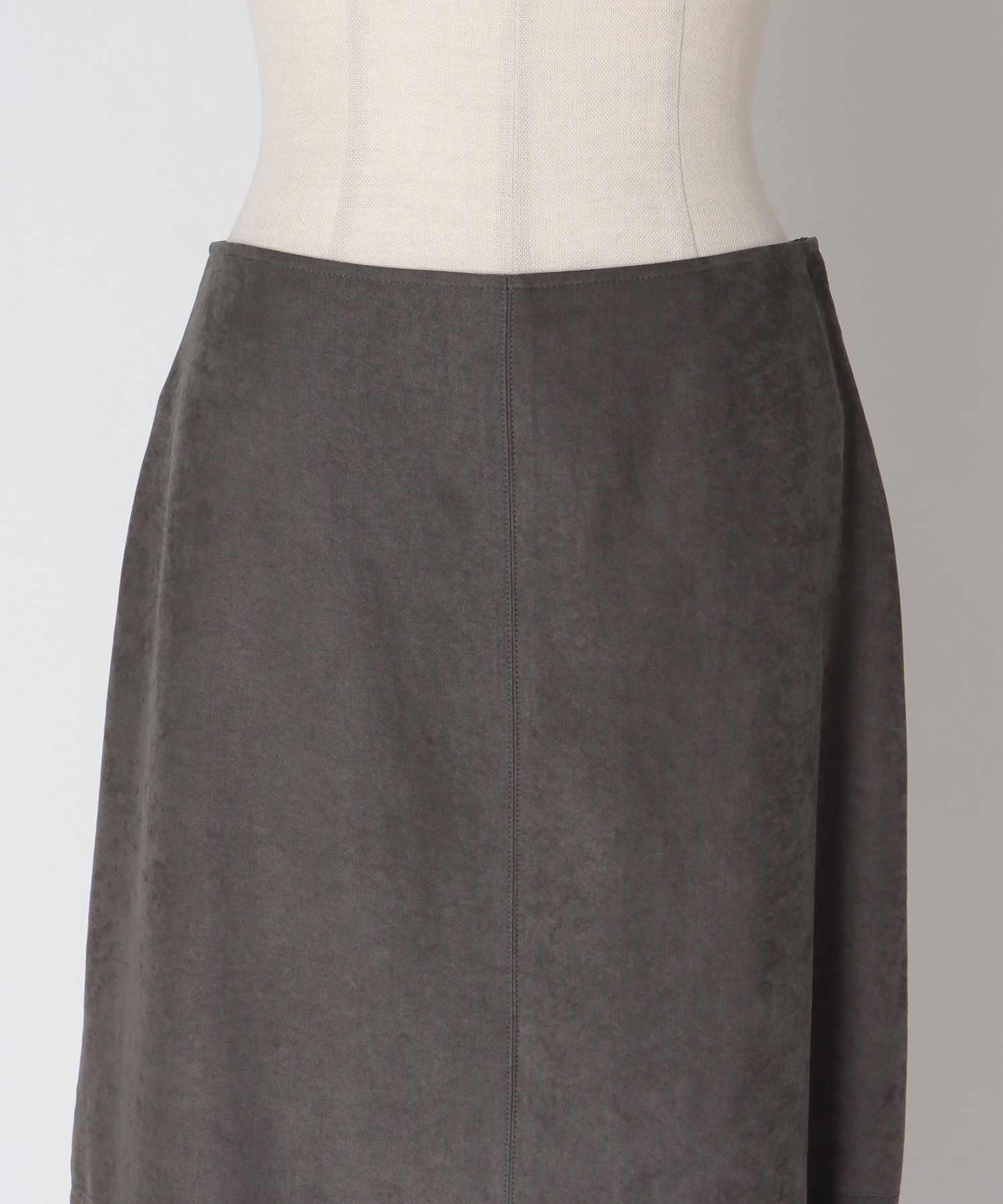 vintage smooth suede skirt