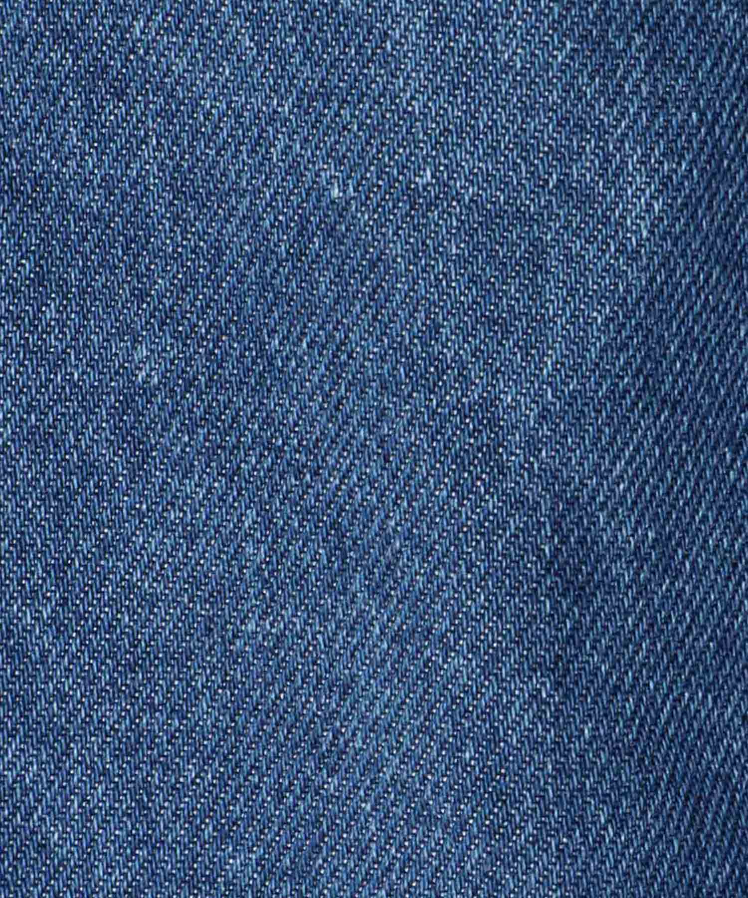 lyocell denim side tuck wide pants