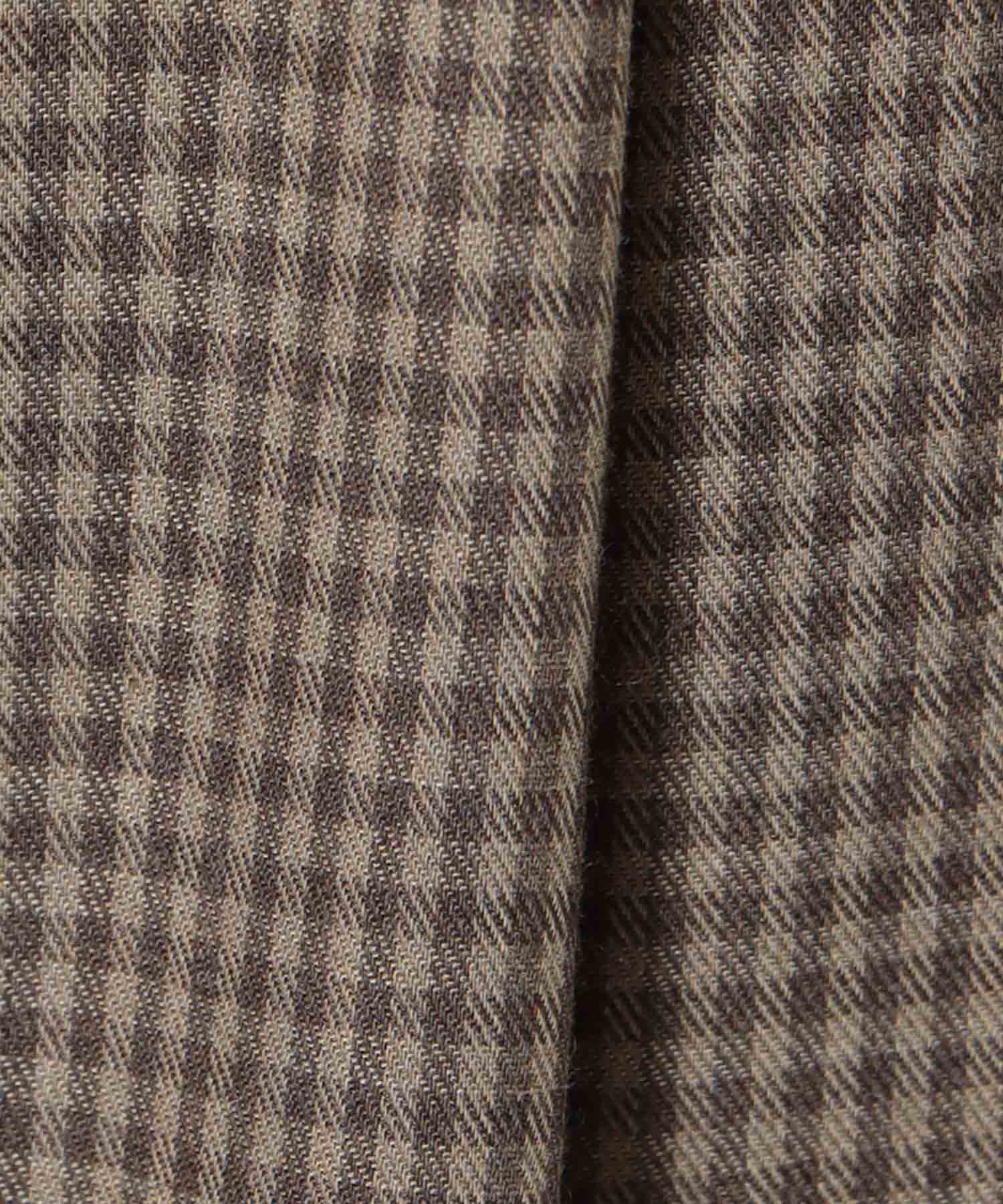 gingham check wide pants