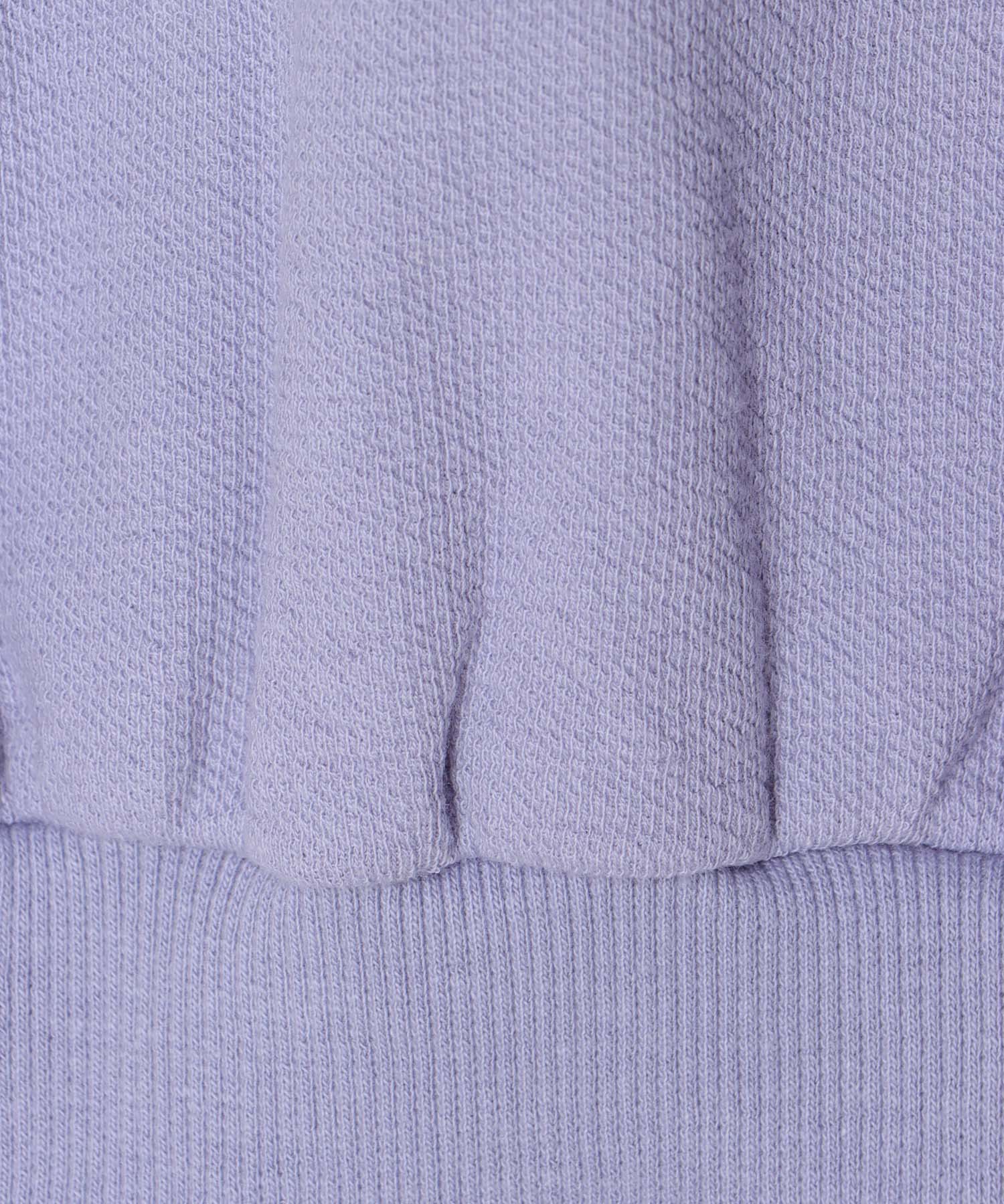double face zip half sleeve pullover