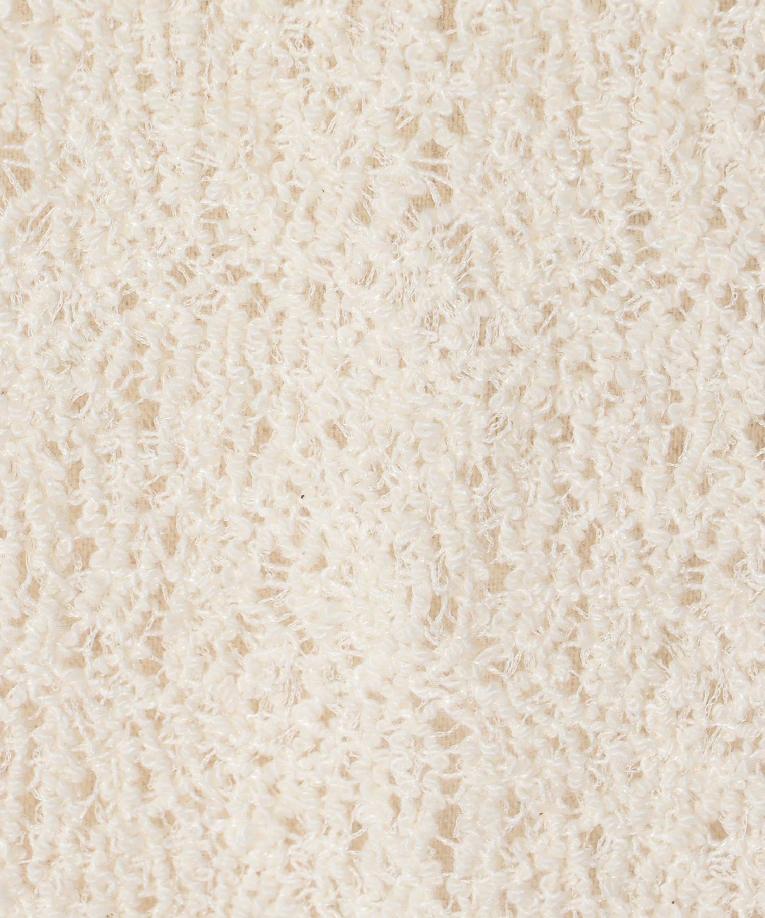 curly raschel half sleeve pullover