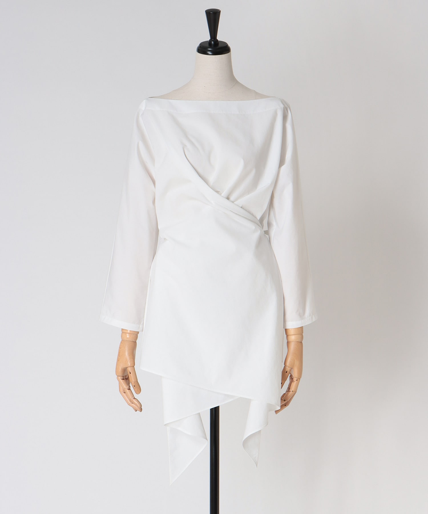 cross hem design shirt