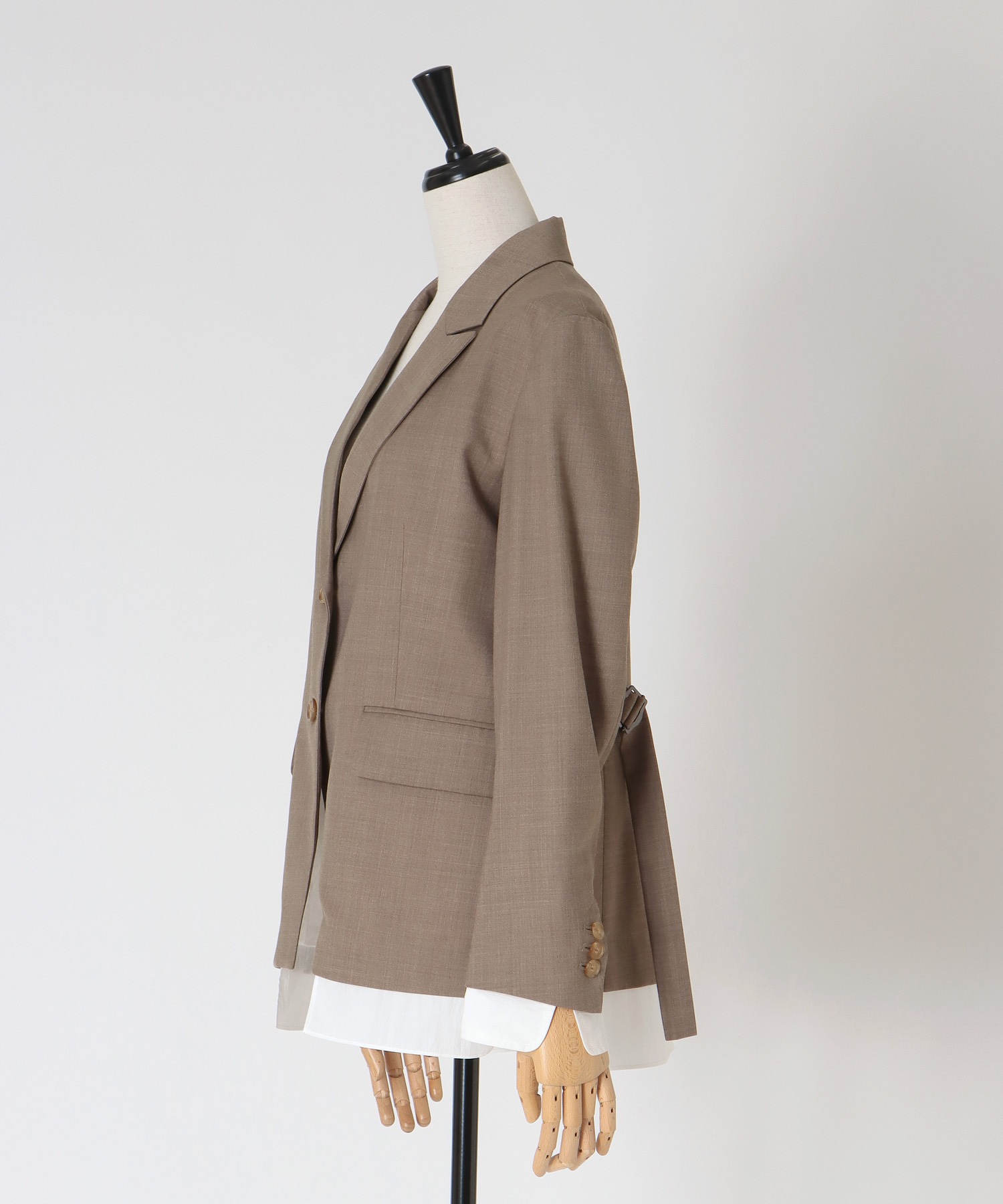 layered shirt tailored jacket