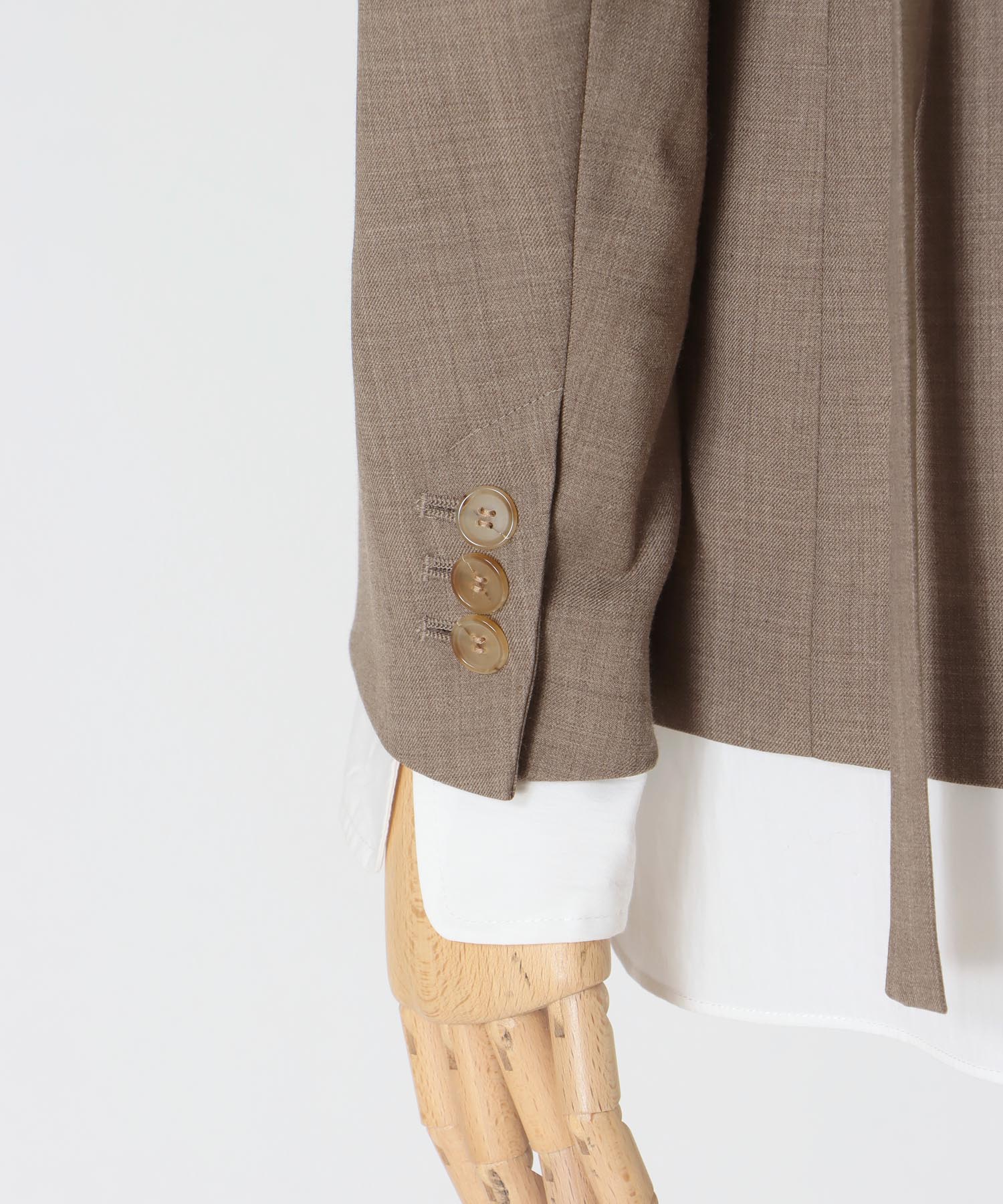 layered shirt tailored jacket