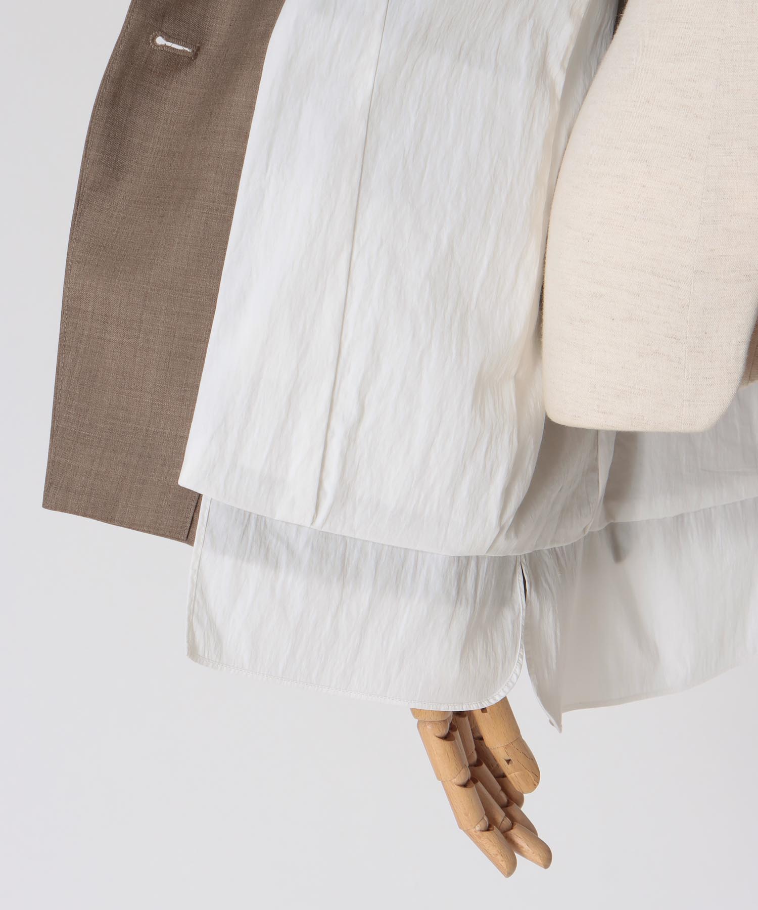 layered shirt tailored jacket