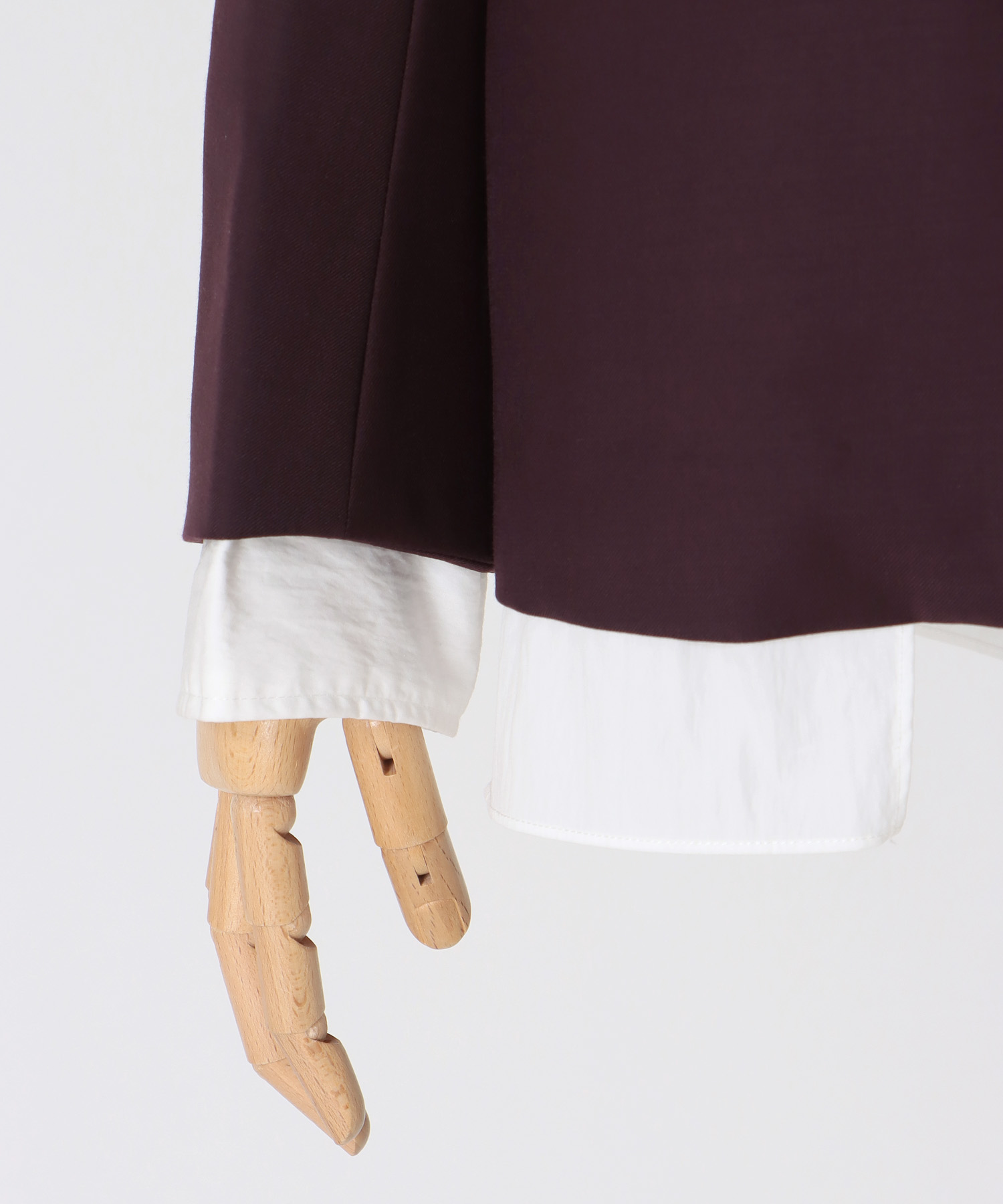 layered shirt tailored jacket