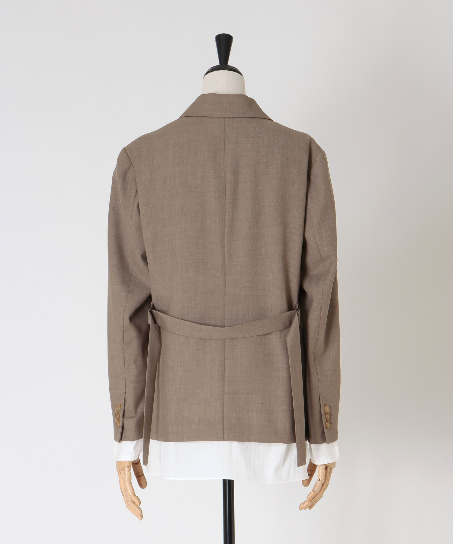 layered shirt tailored jacket