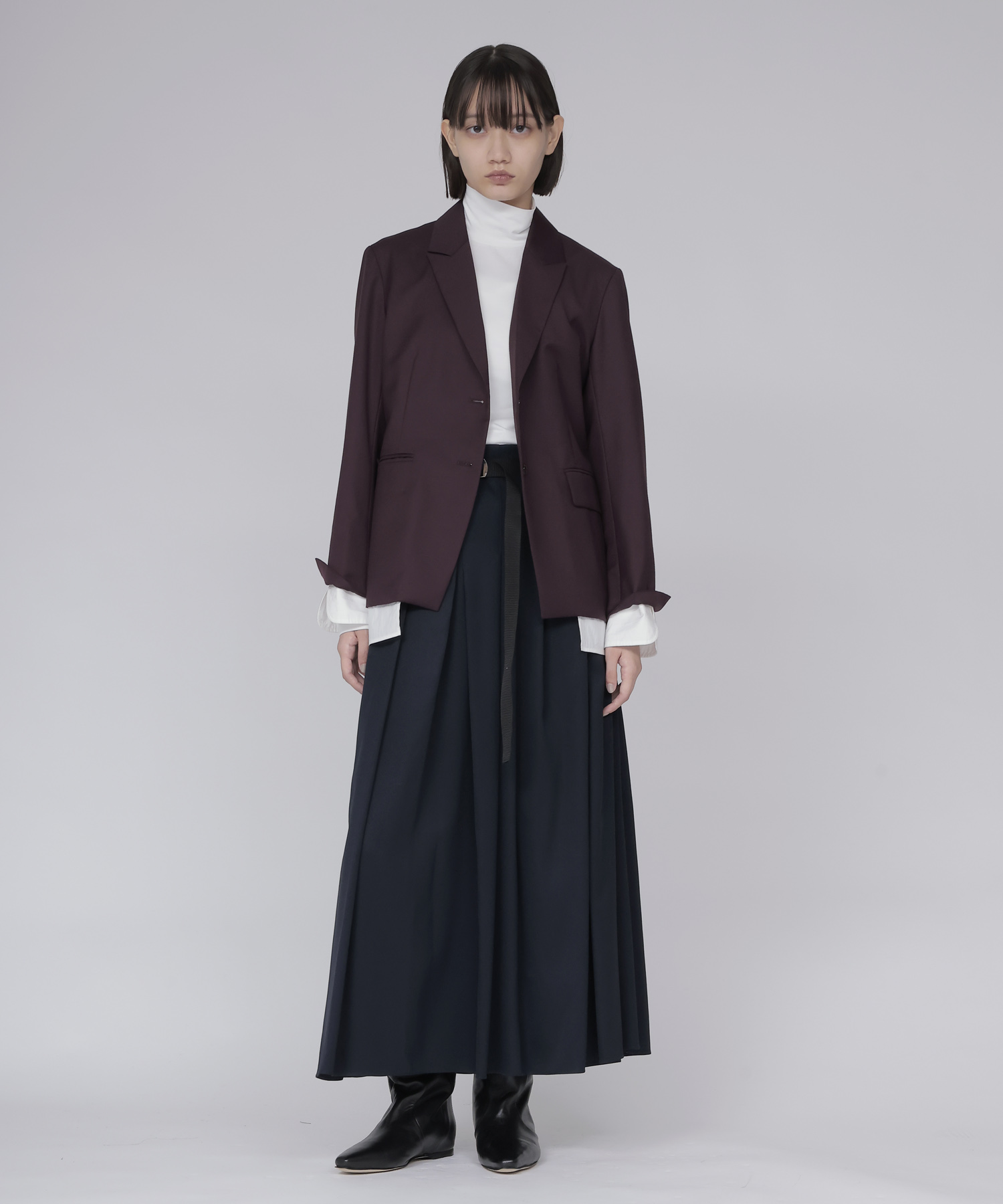 layered shirt tailored jacket