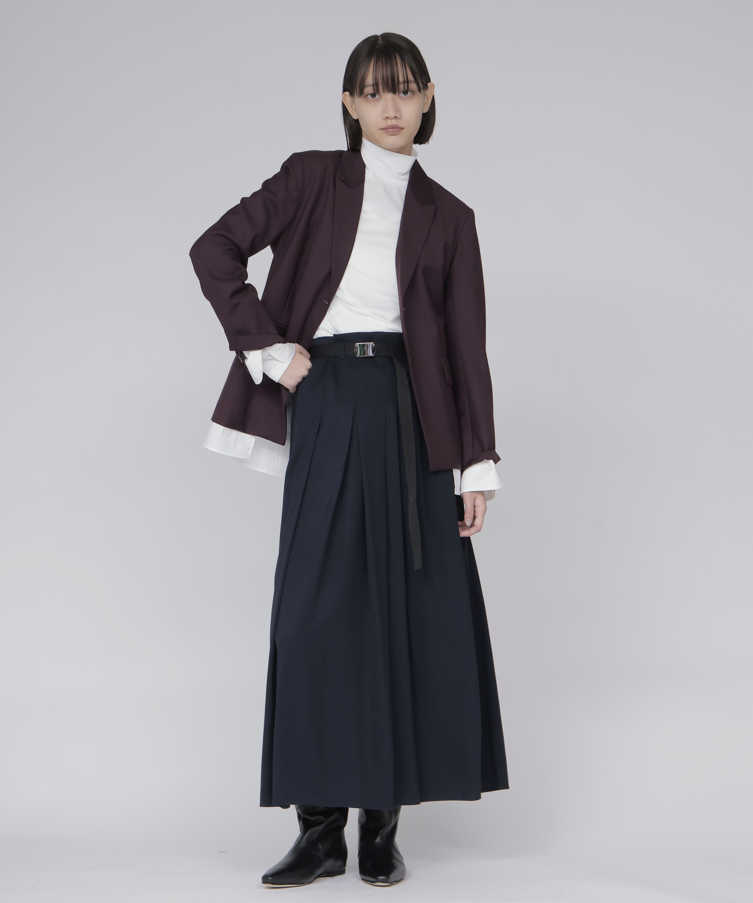 layered shirt tailored jacket