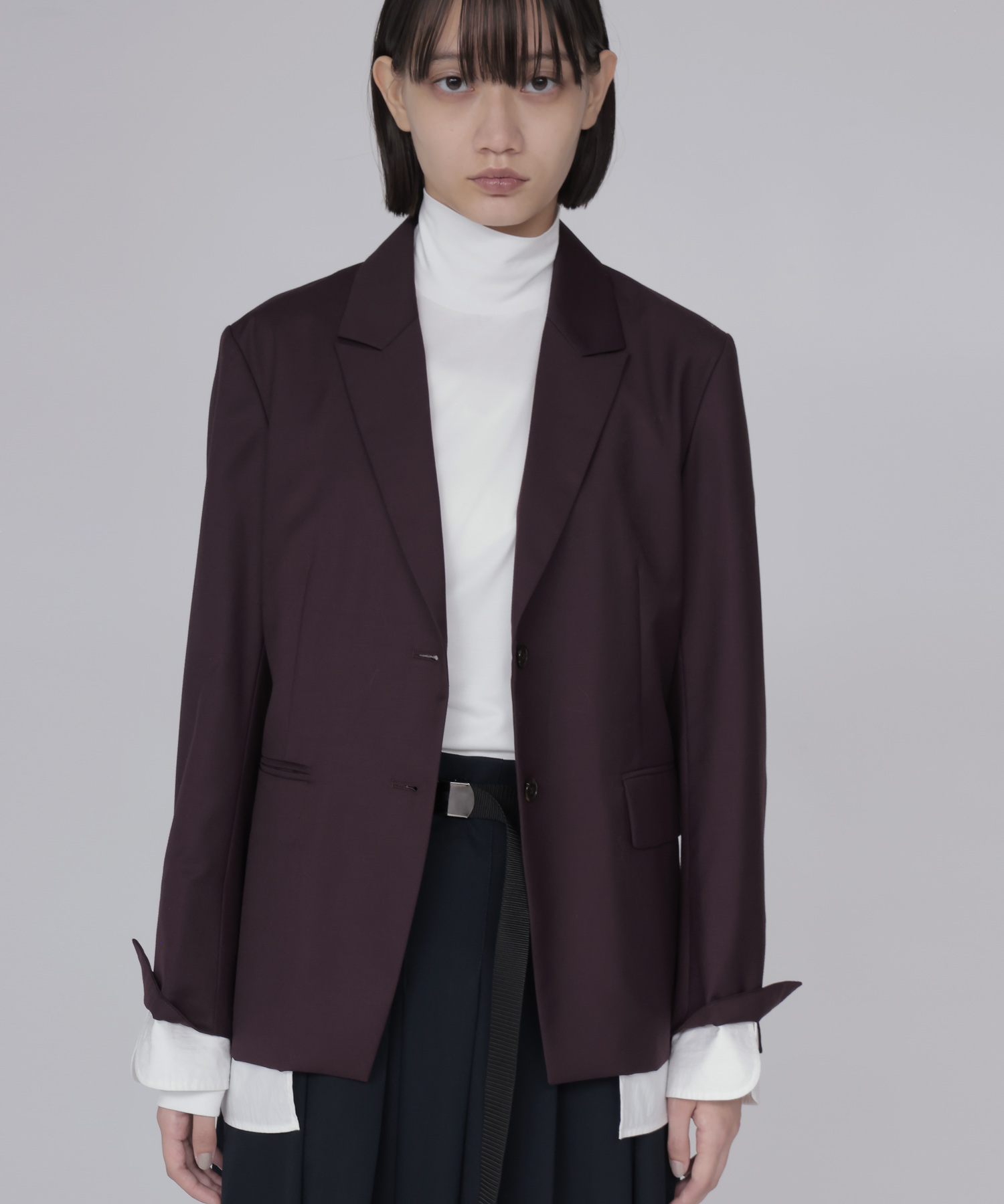 layered shirt tailored jacket