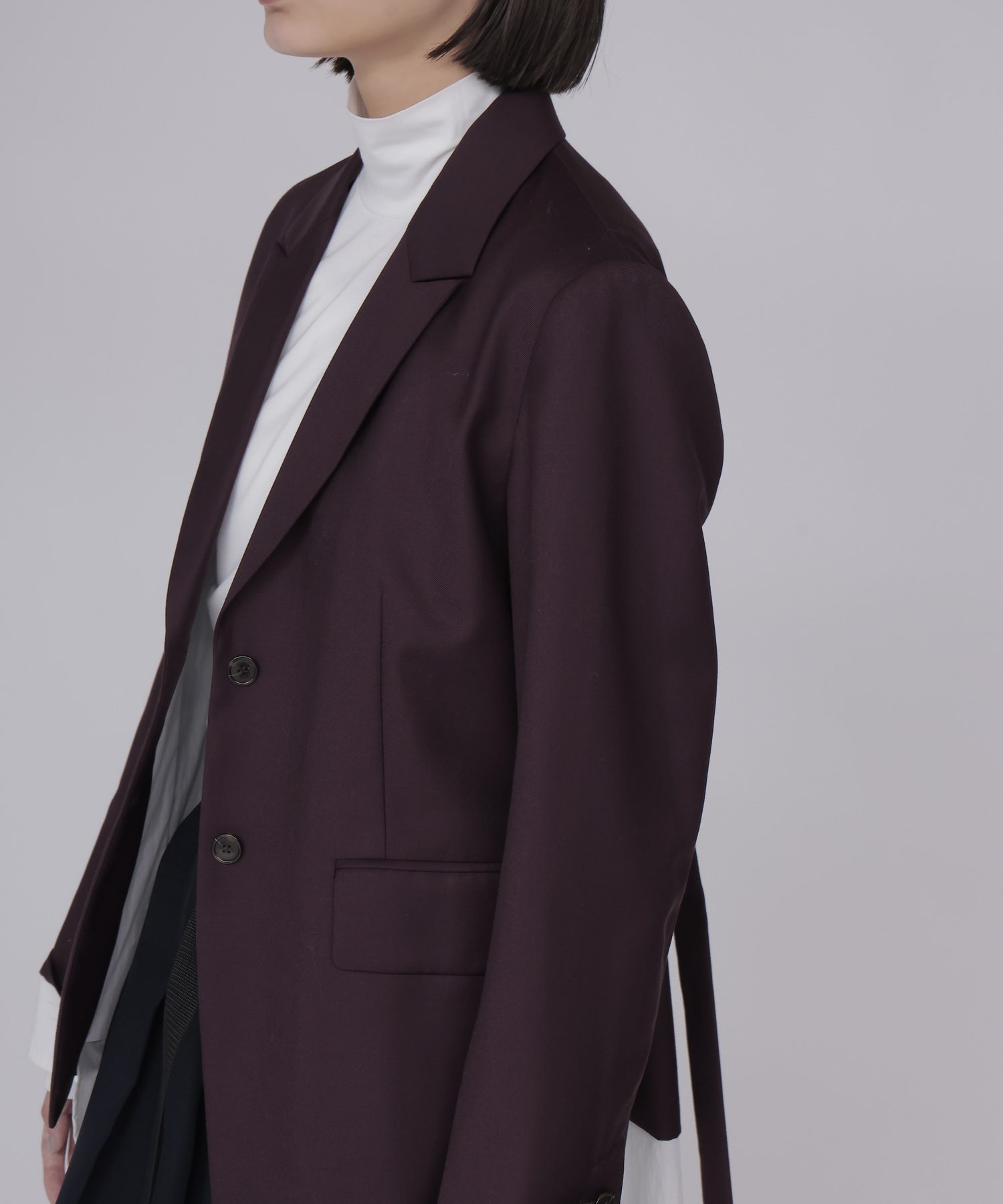 layered shirt tailored jacket