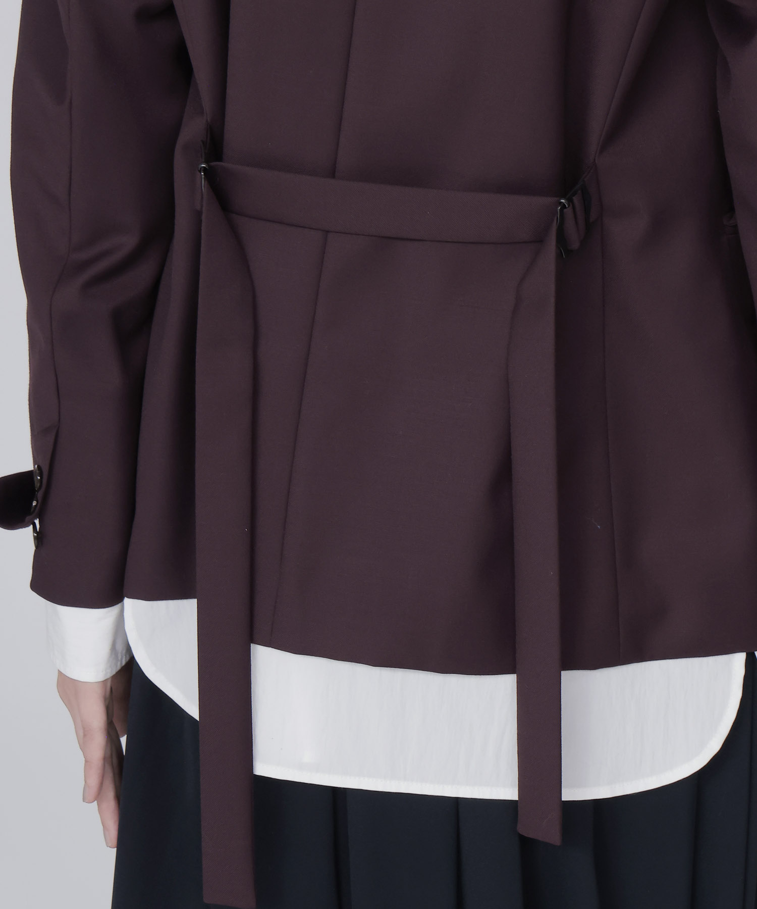 layered shirt tailored jacket