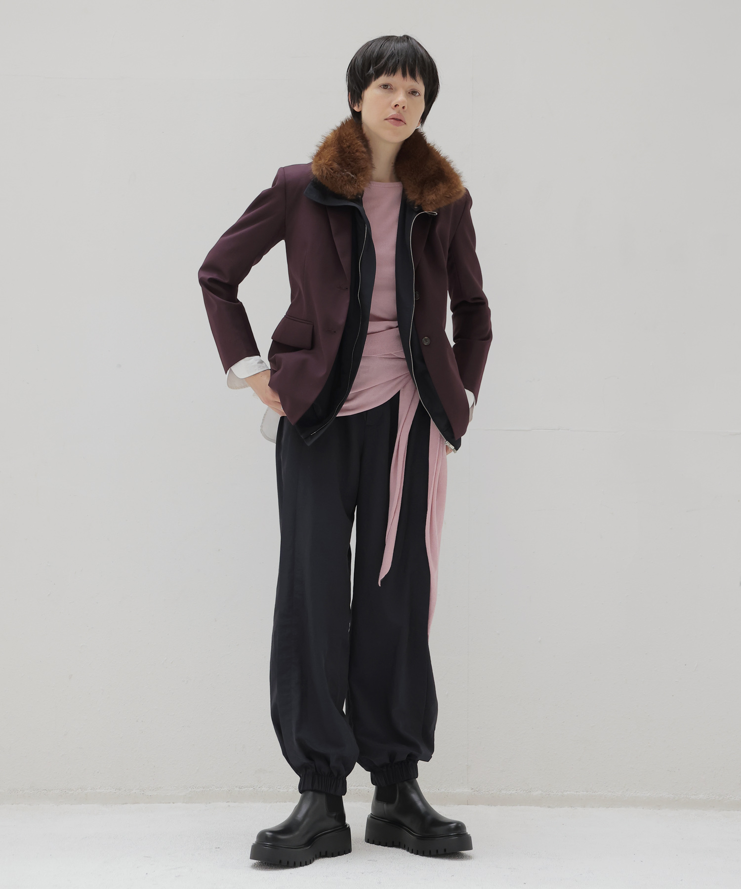 layered shirt tailored jacket