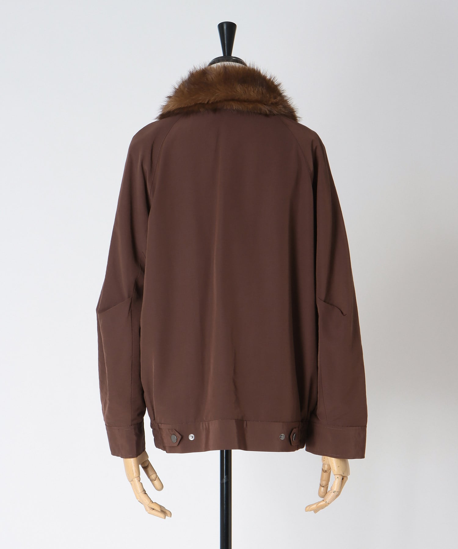 fur collar track jacket