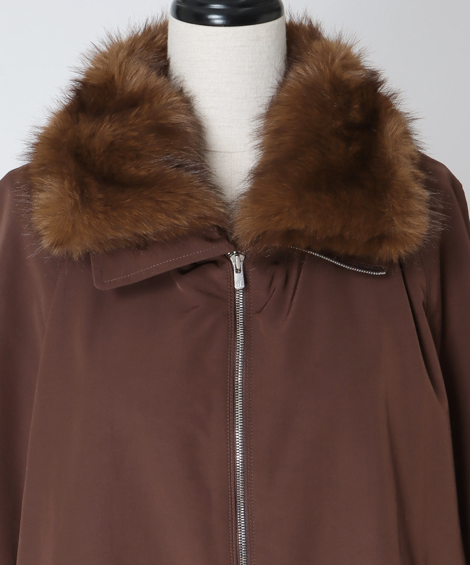 fur collar track jacket