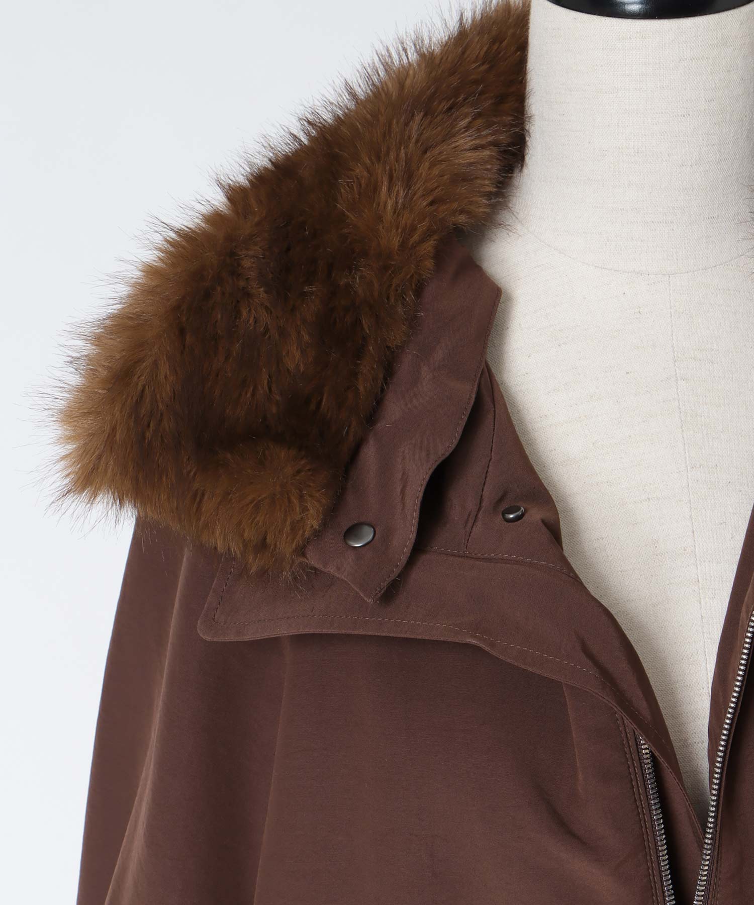 fur collar track jacket