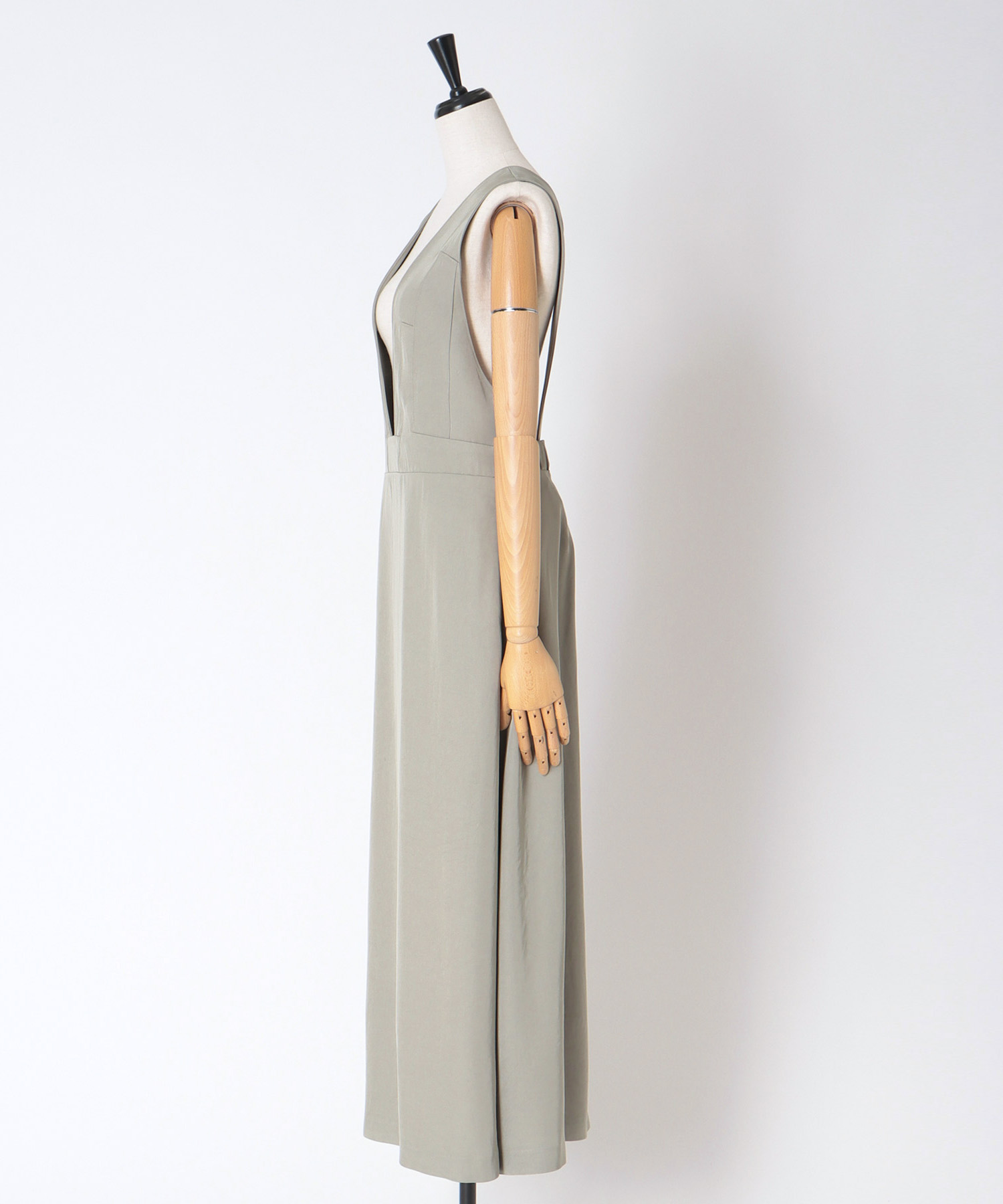 asetate twill pinafore dress
