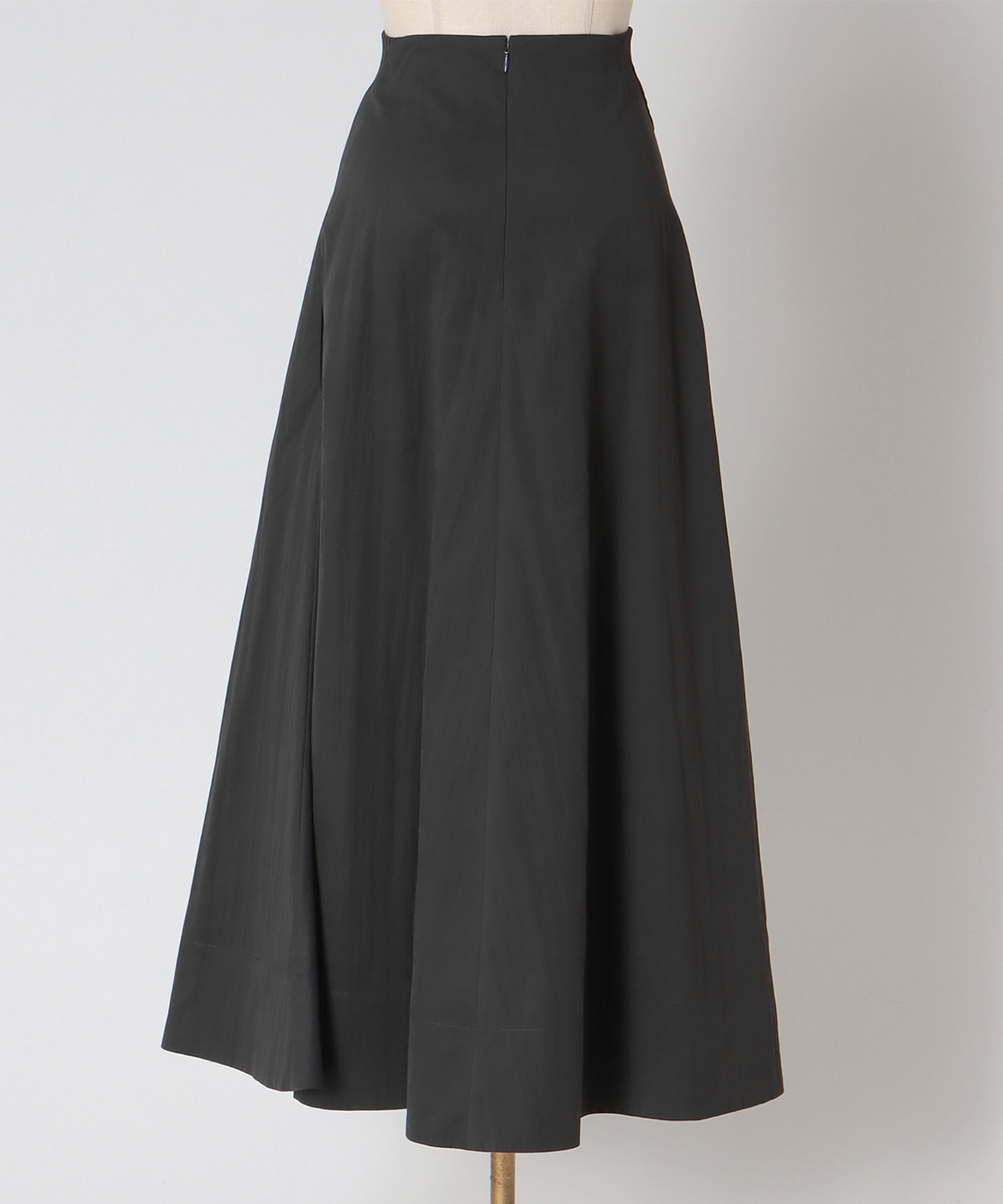 fit & flare waist rib skirt