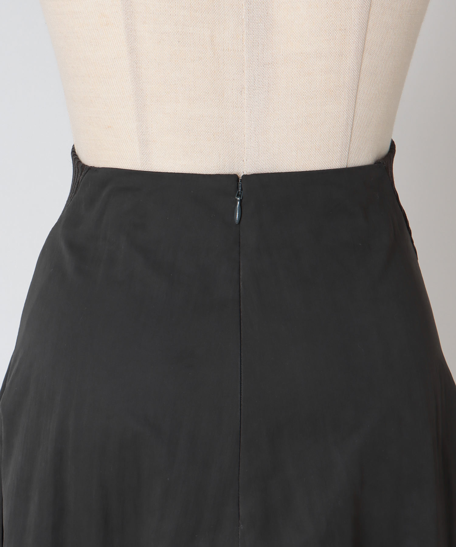 fit & flare waist rib skirt