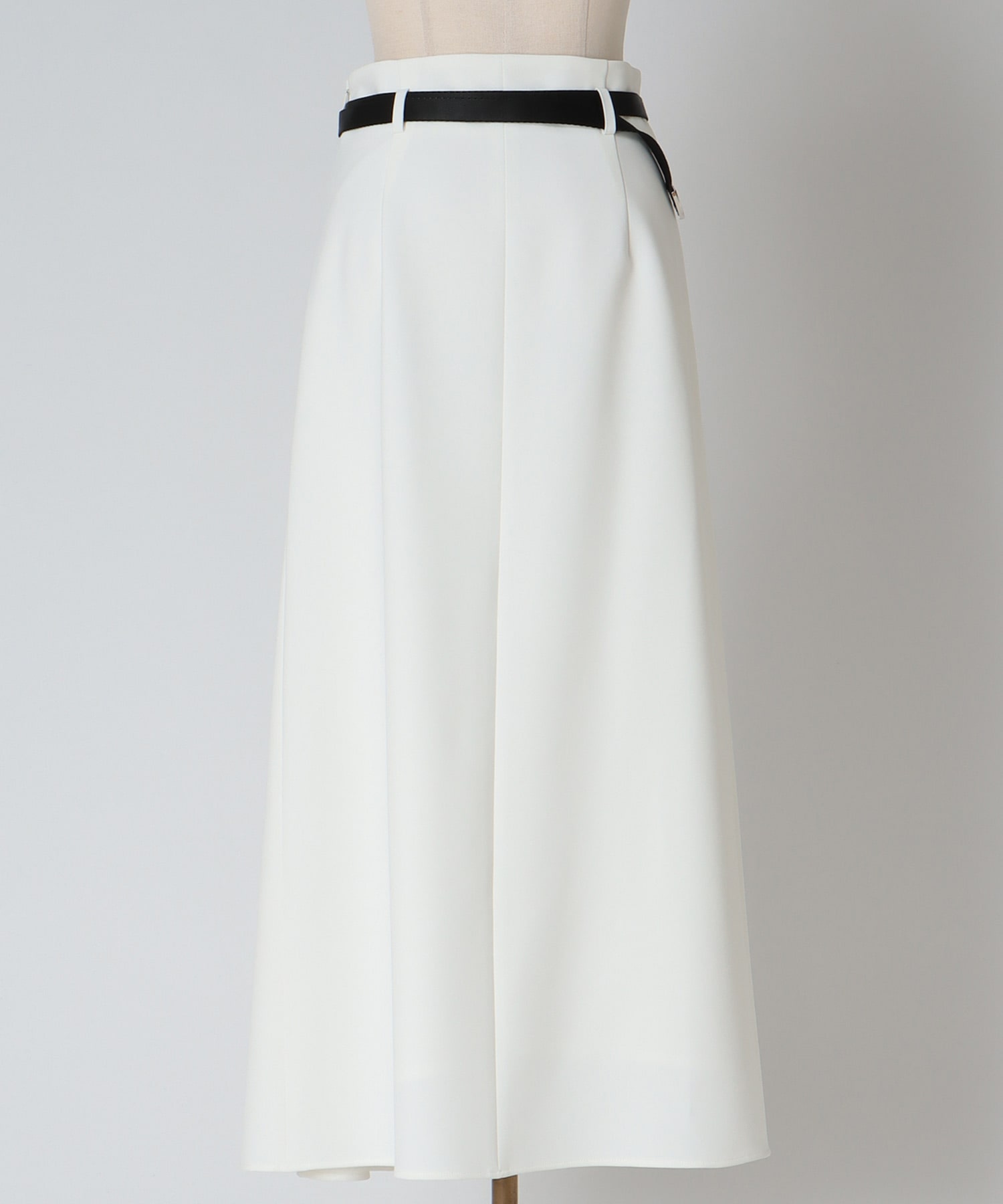 one pleats long skirt