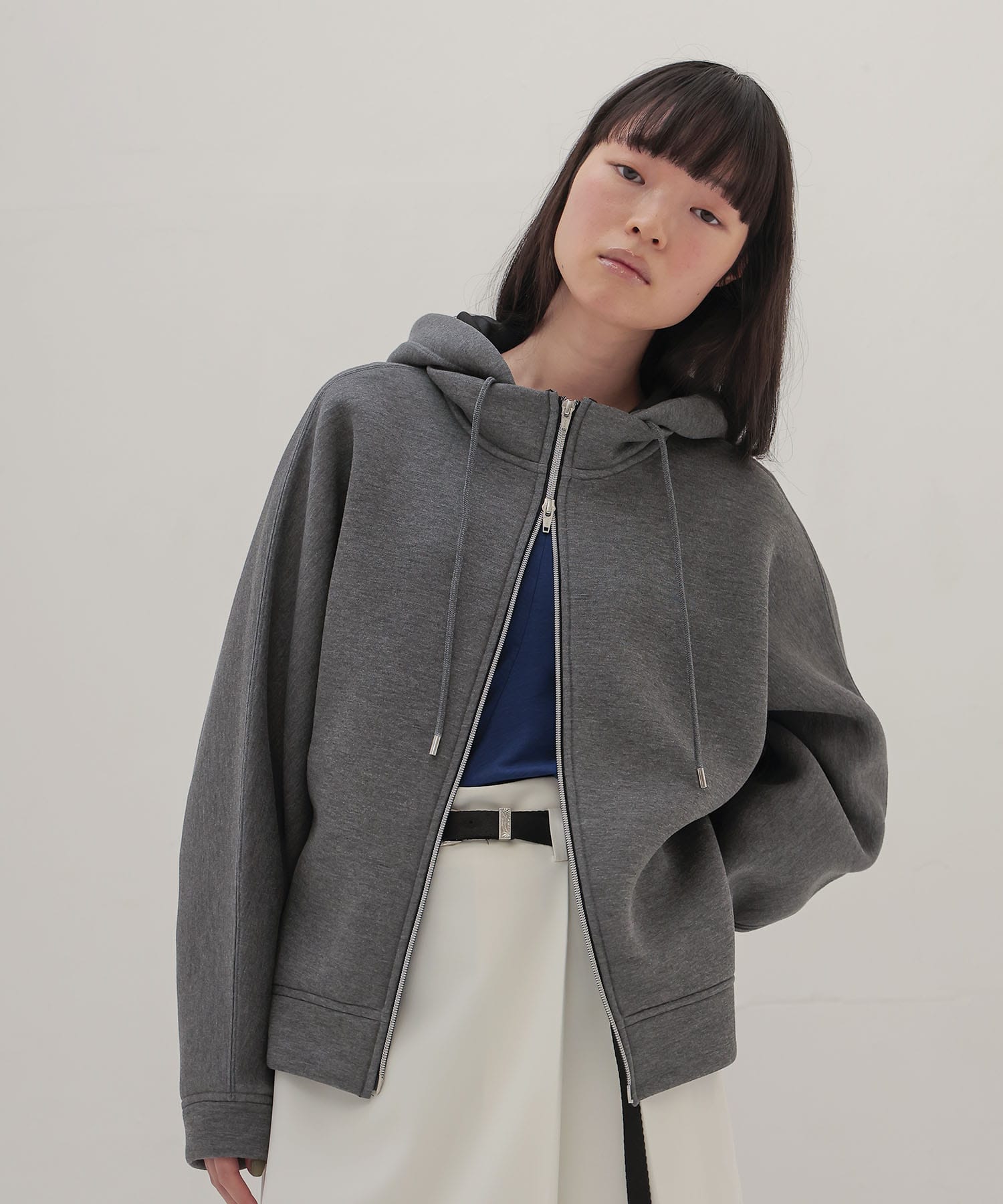 stiff dolman sleeve hoodie