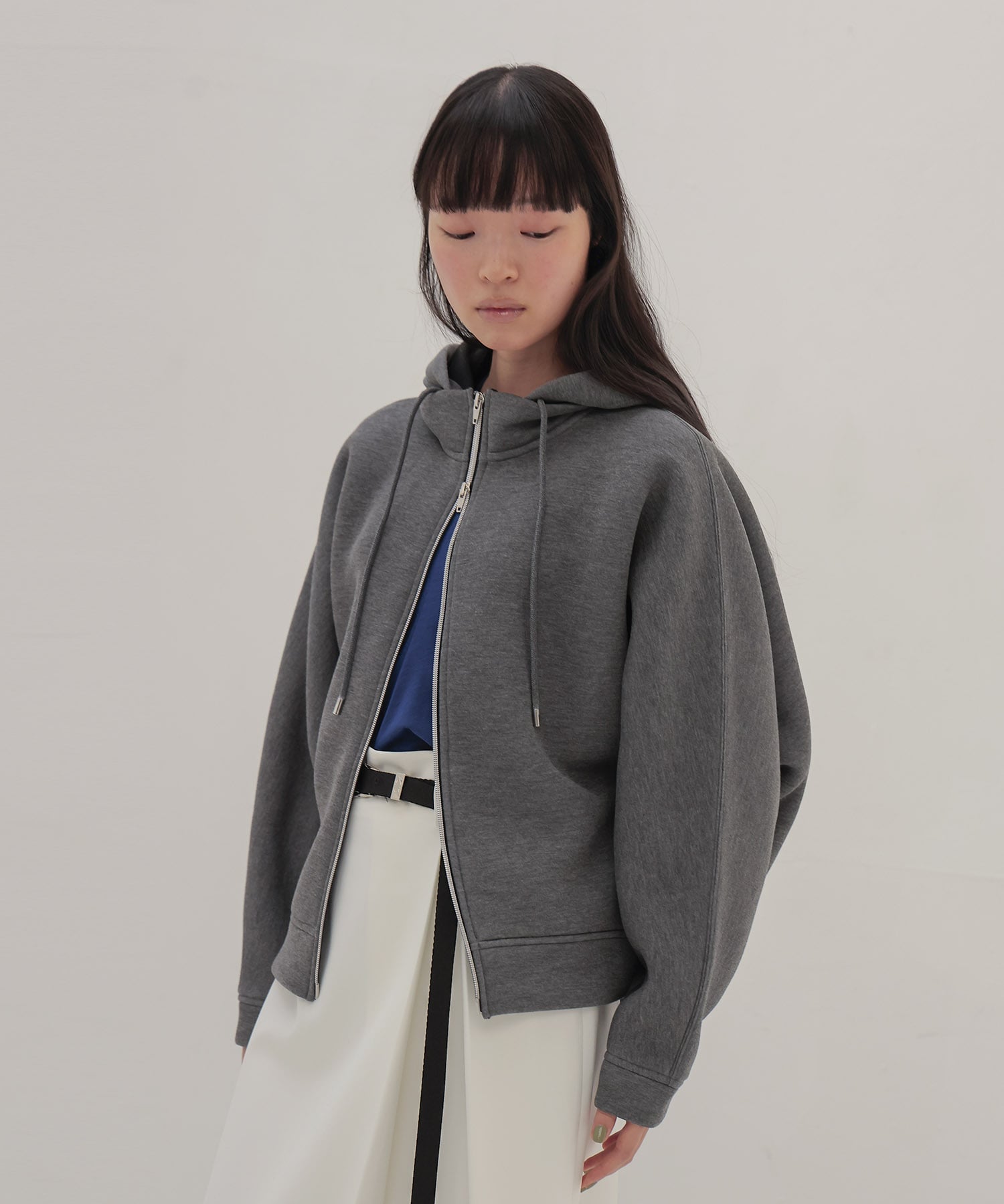 stiff dolman sleeve hoodie