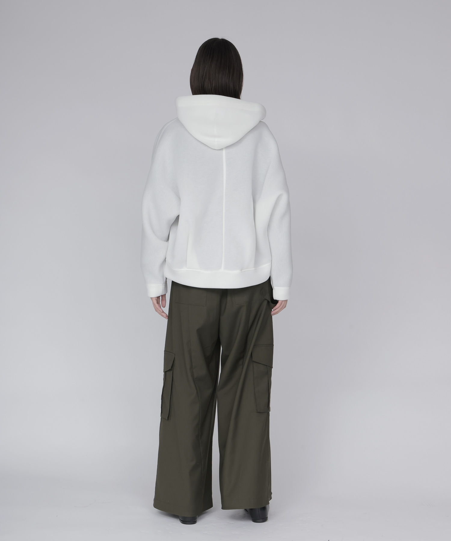 stiff dolman sleeve hoodie