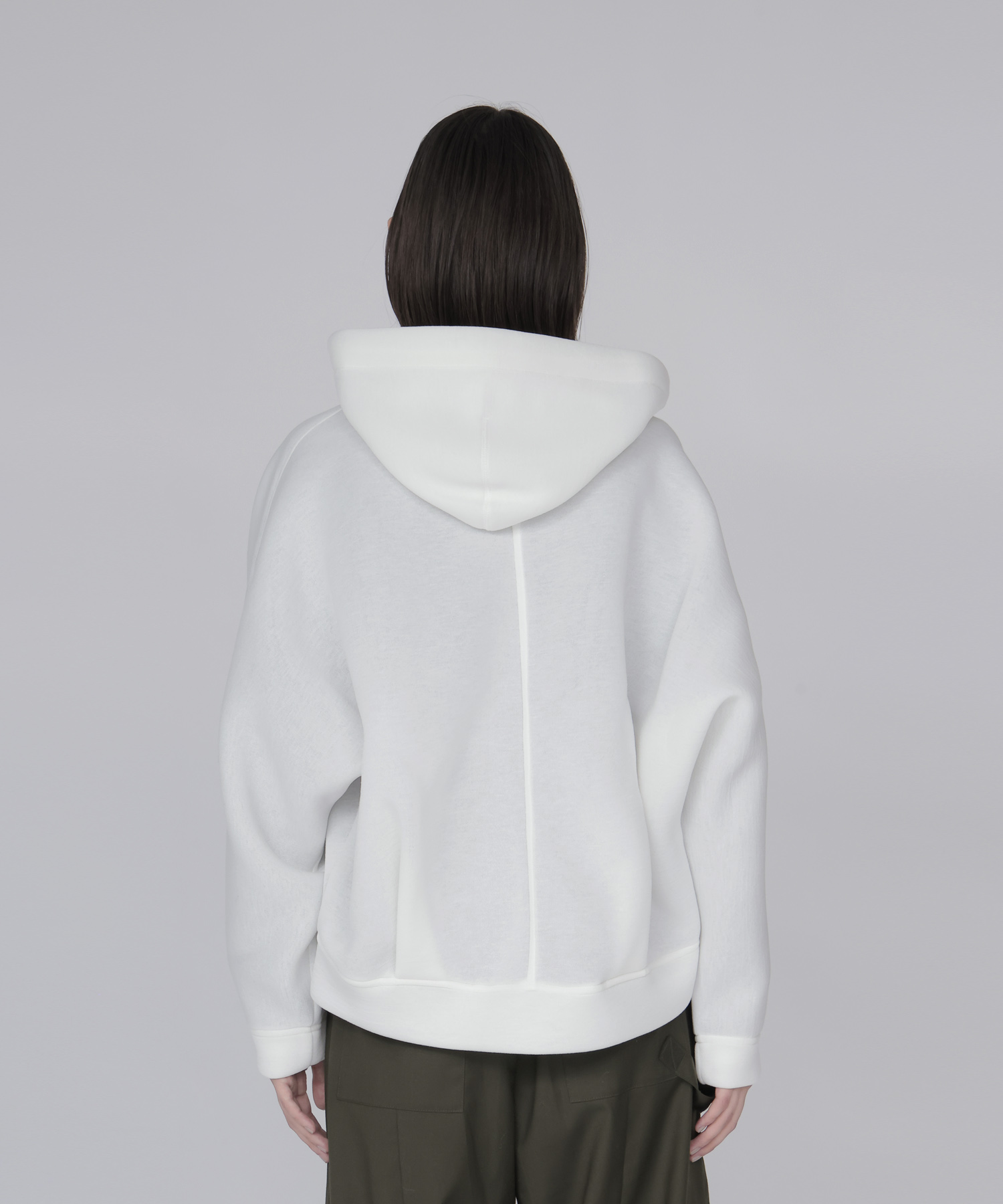 stiff dolman sleeve hoodie