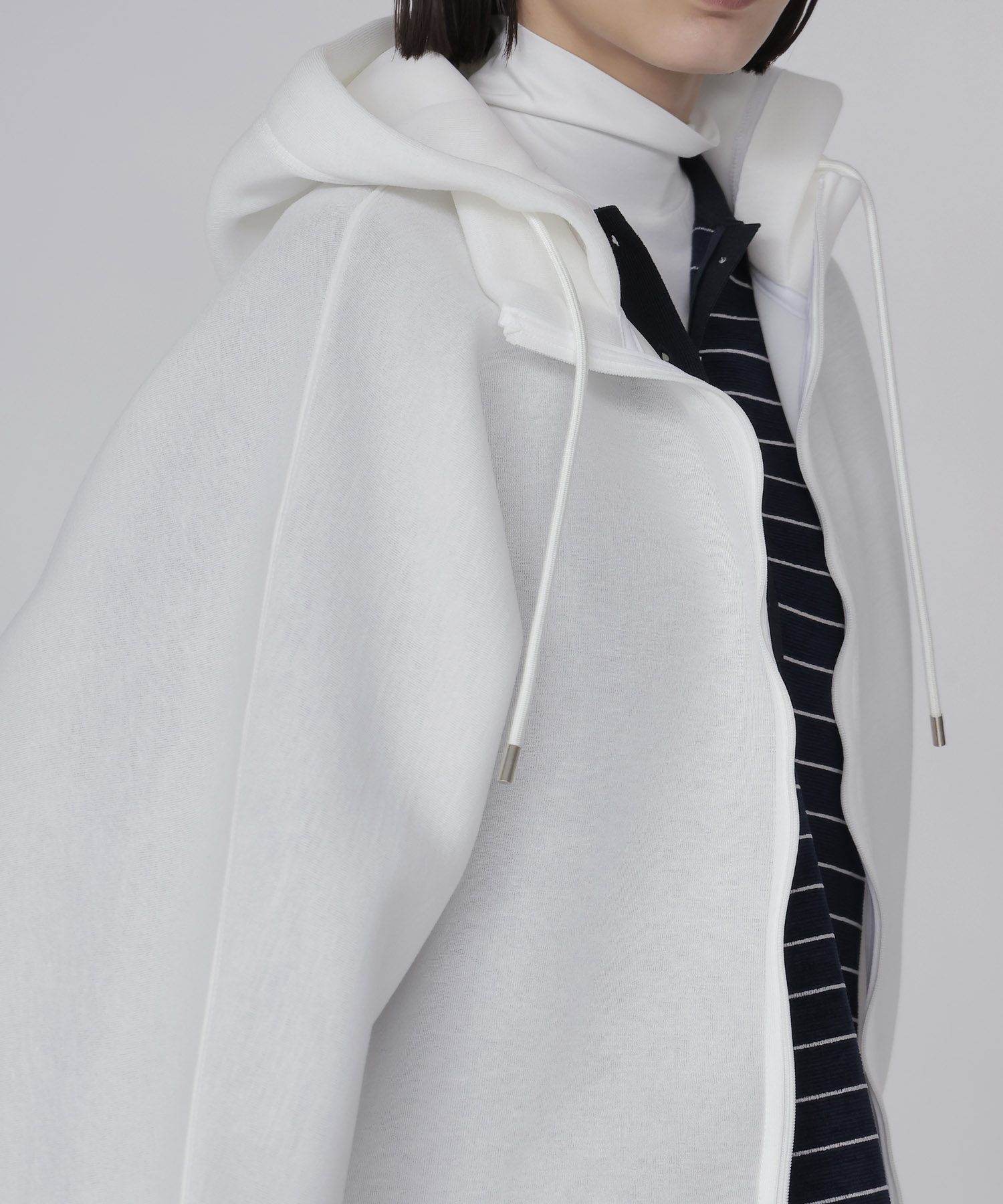stiff dolman sleeve hoodie