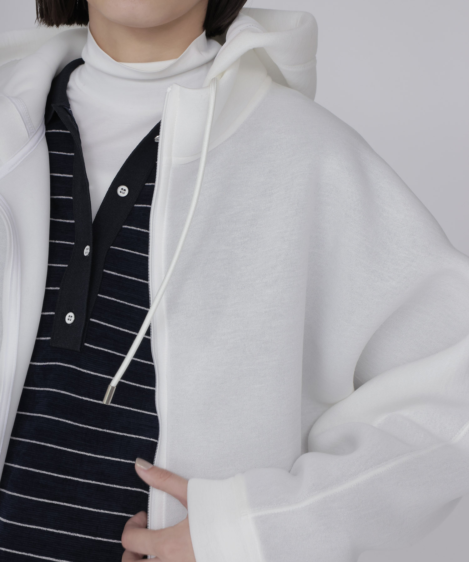 stiff dolman sleeve hoodie