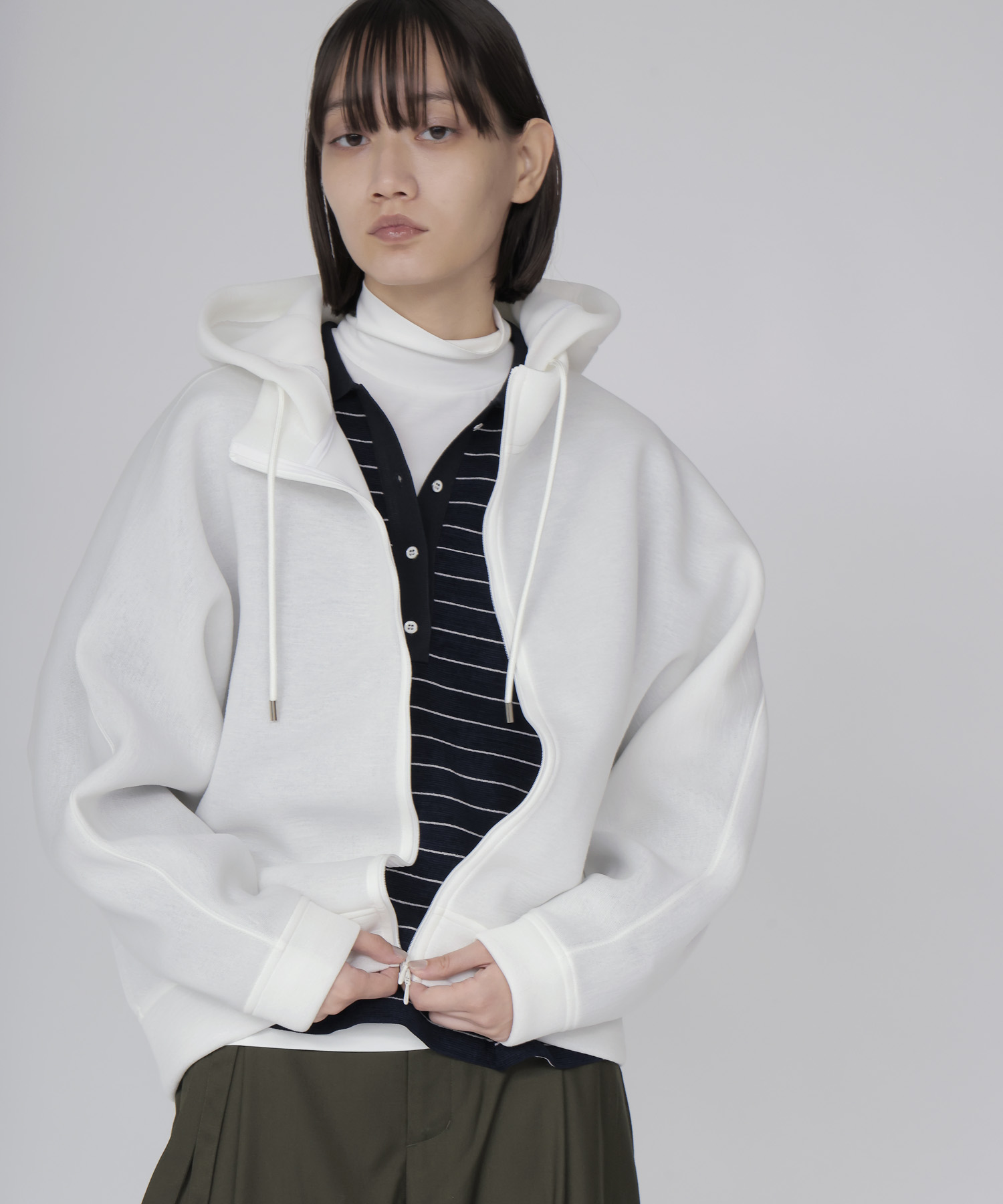 stiff dolman sleeve hoodie