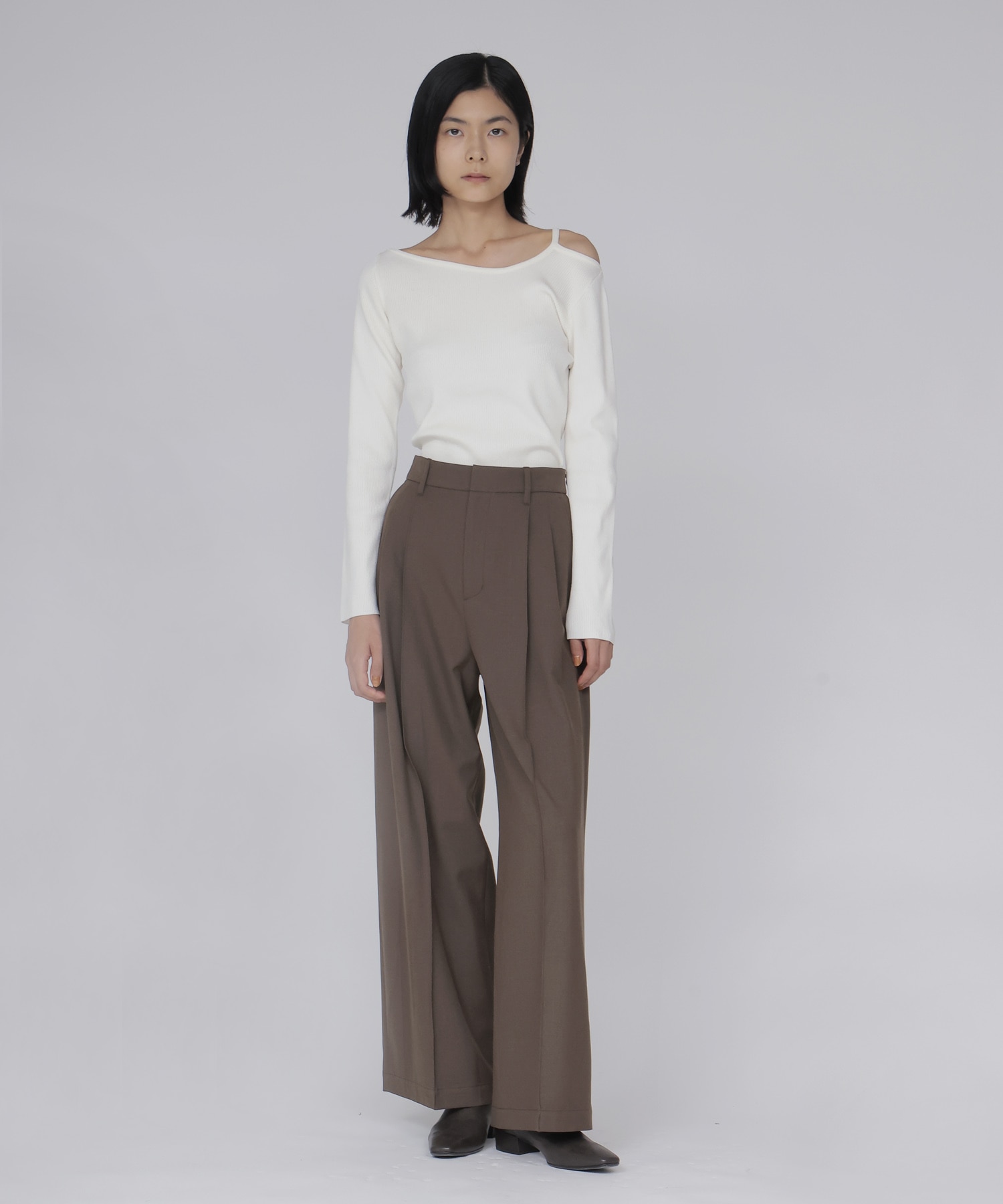 asymmetry rib pullover
