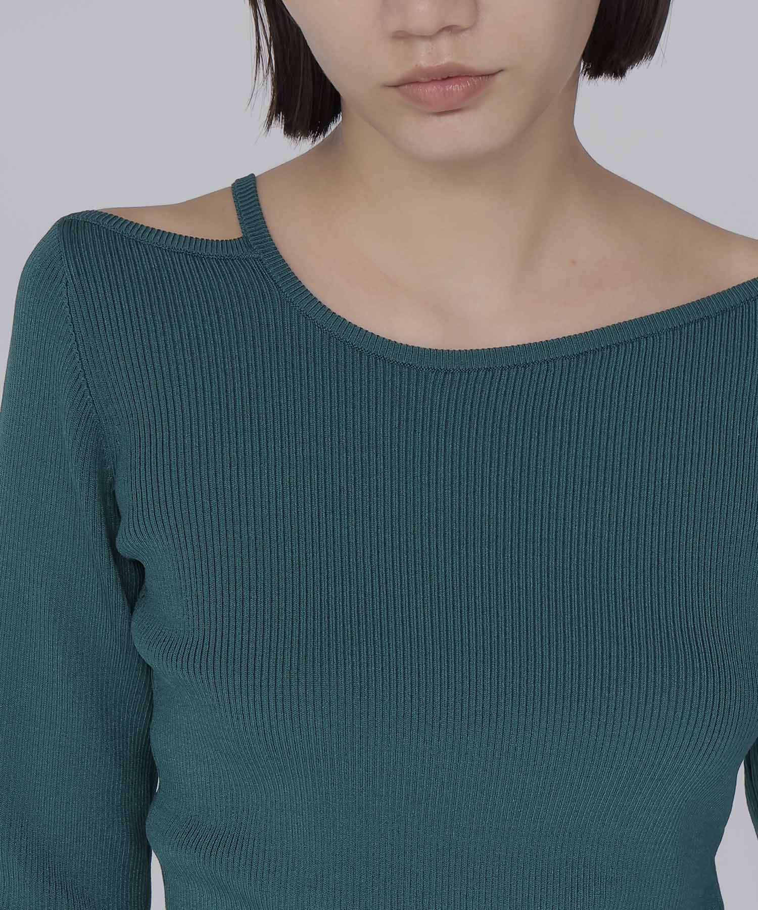 asymmetry rib pullover