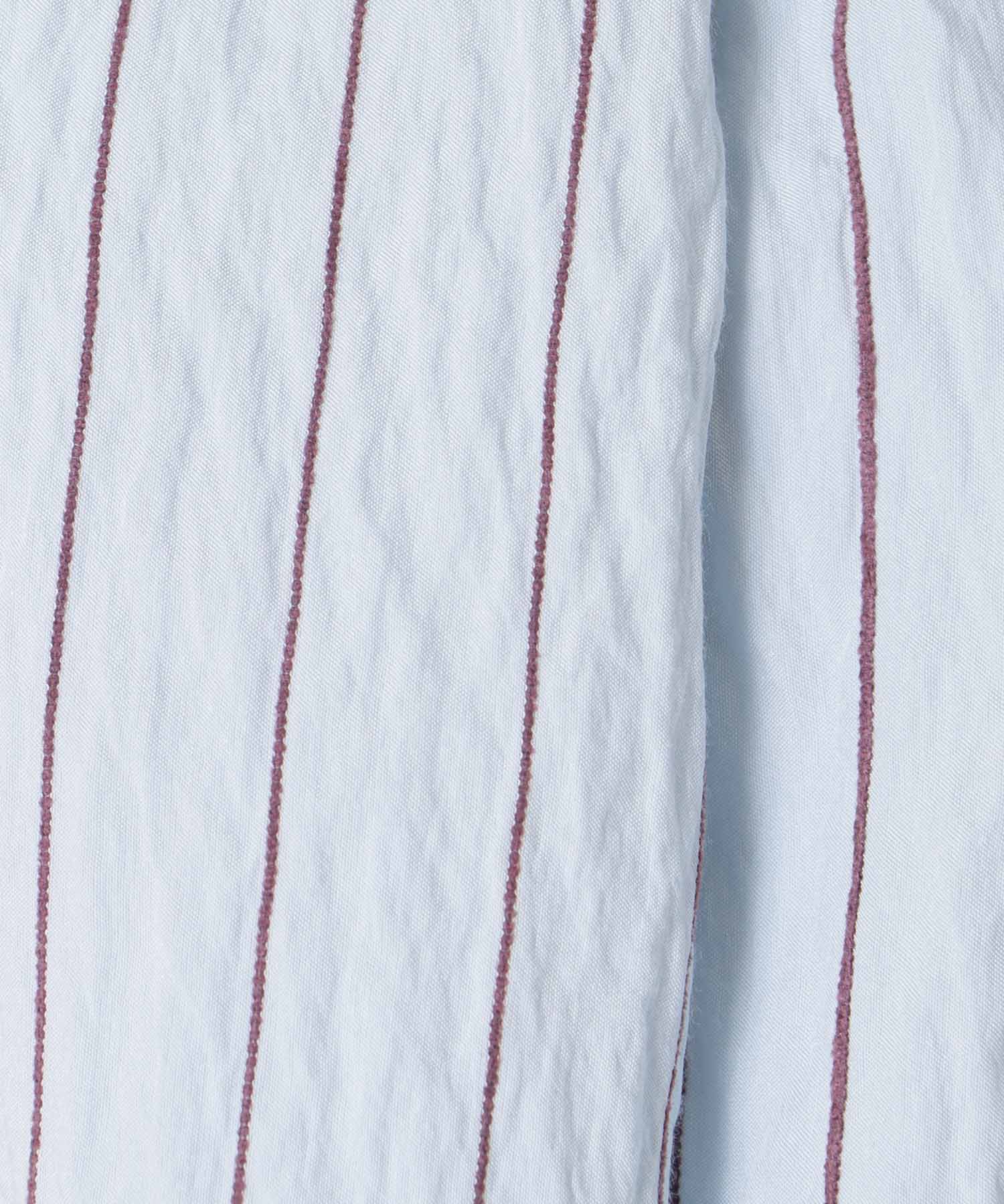 chenille stripe bow blouse