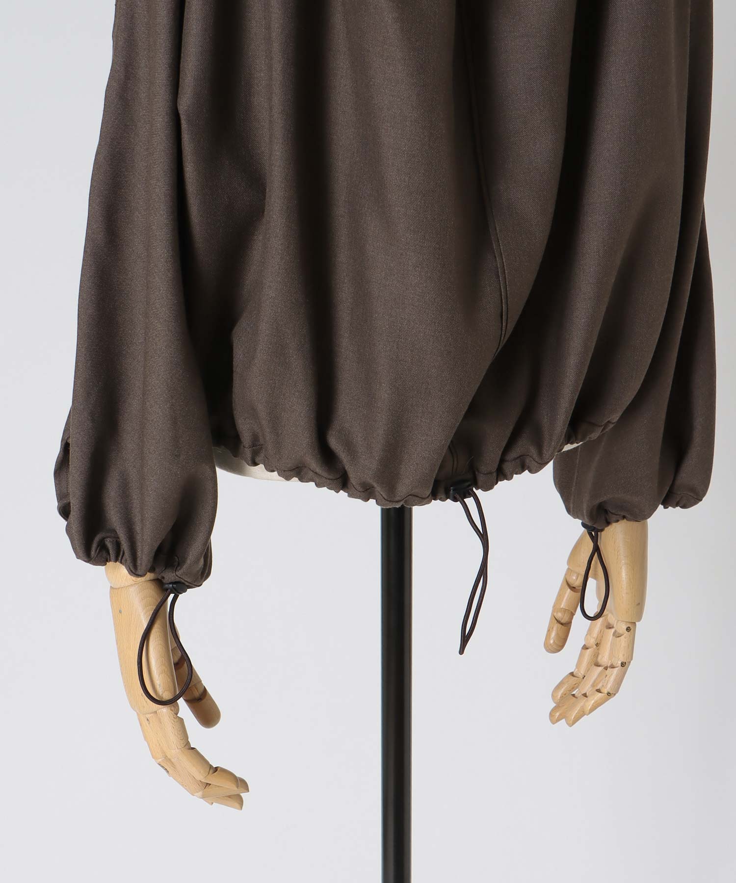 Zig-Zag lace up blouse
