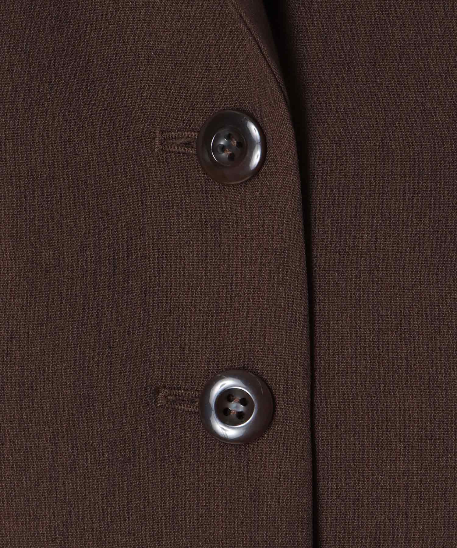 attachable knit collar short jacket