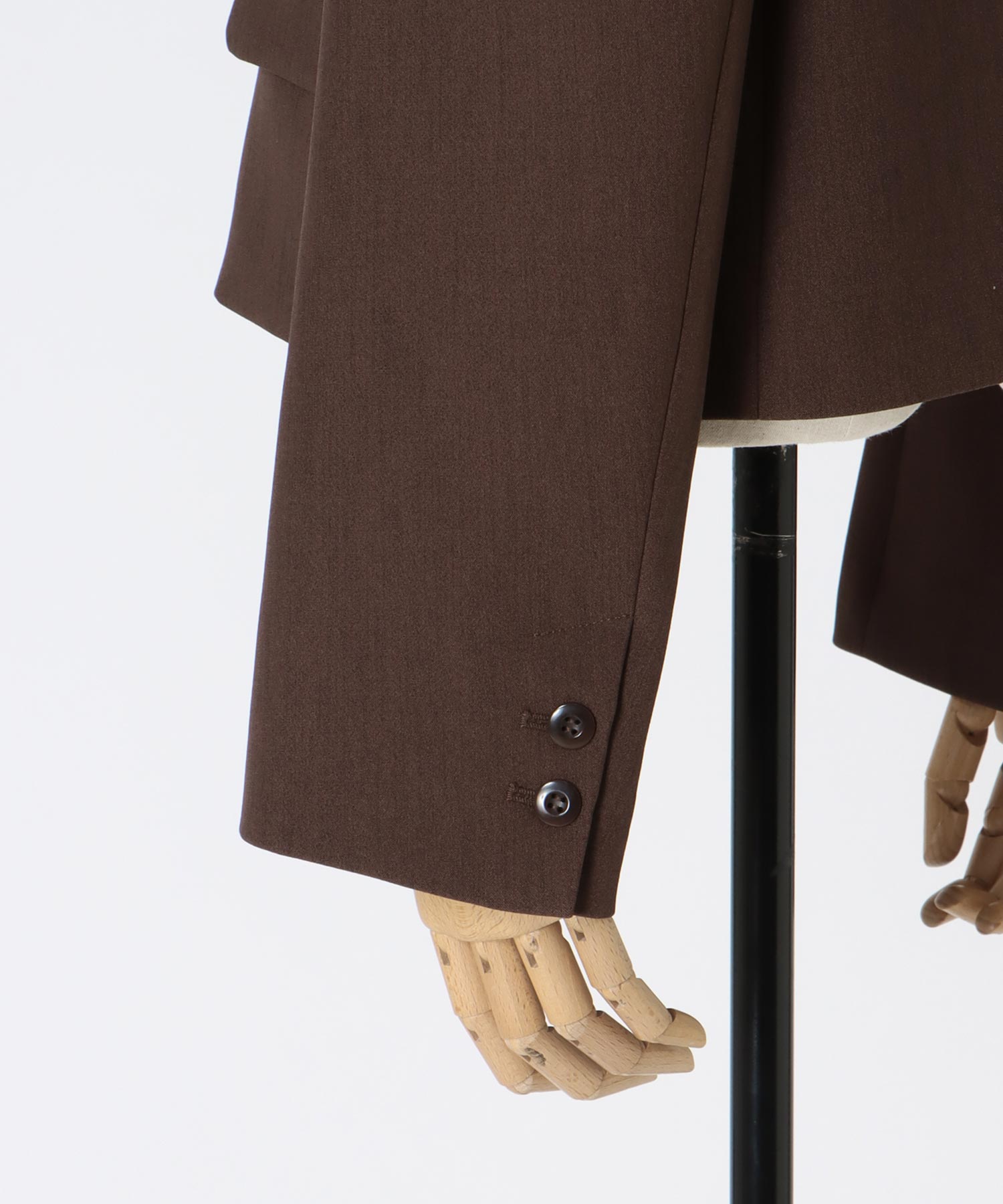 attachable knit collar short jacket