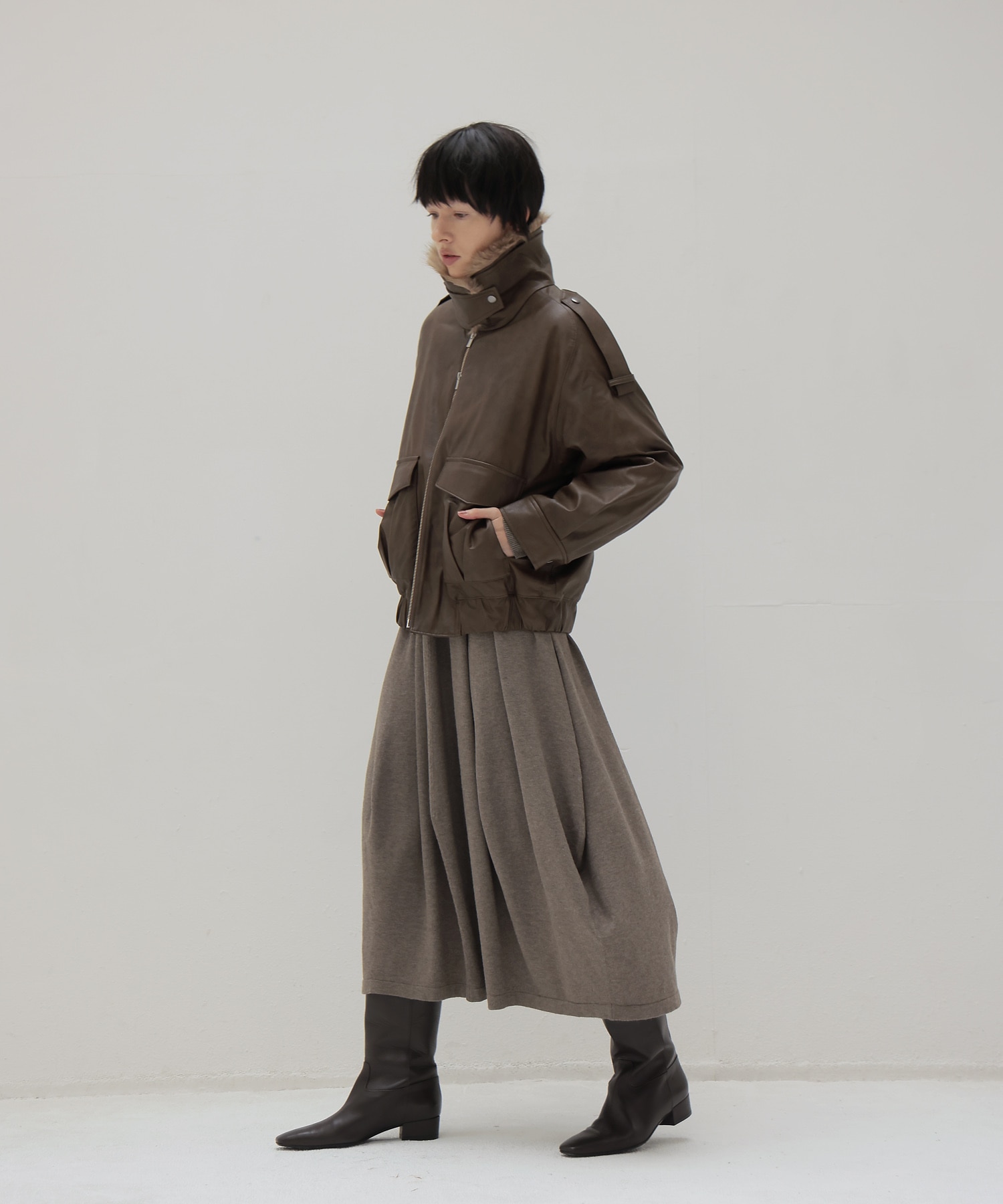 curve knit dress【2Sizes】