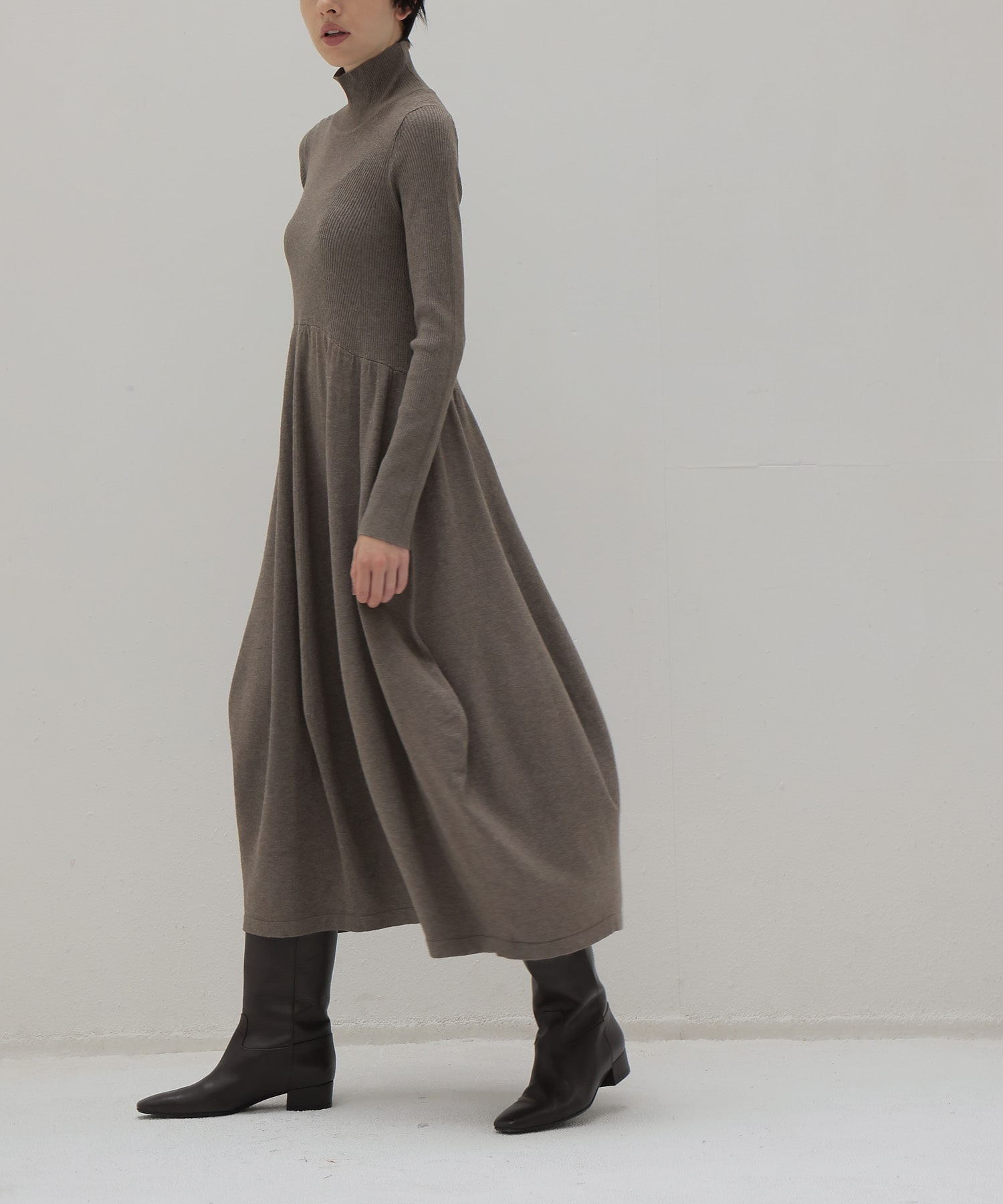 curve knit dress【2Sizes】