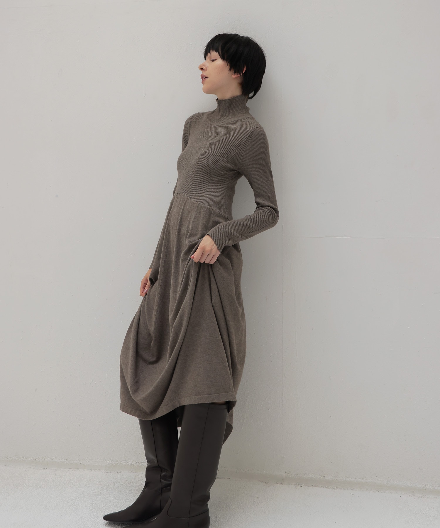 curve knit dress【2Sizes】