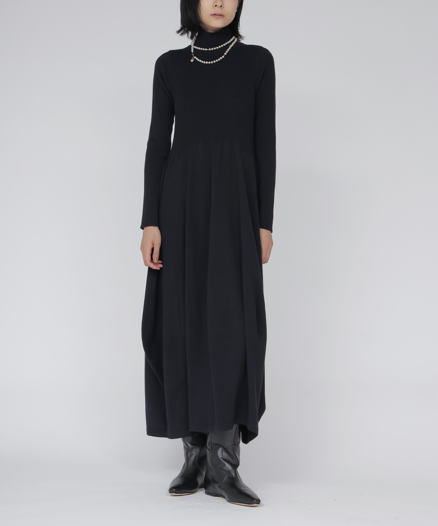 curve knit dress【2Sizes】
