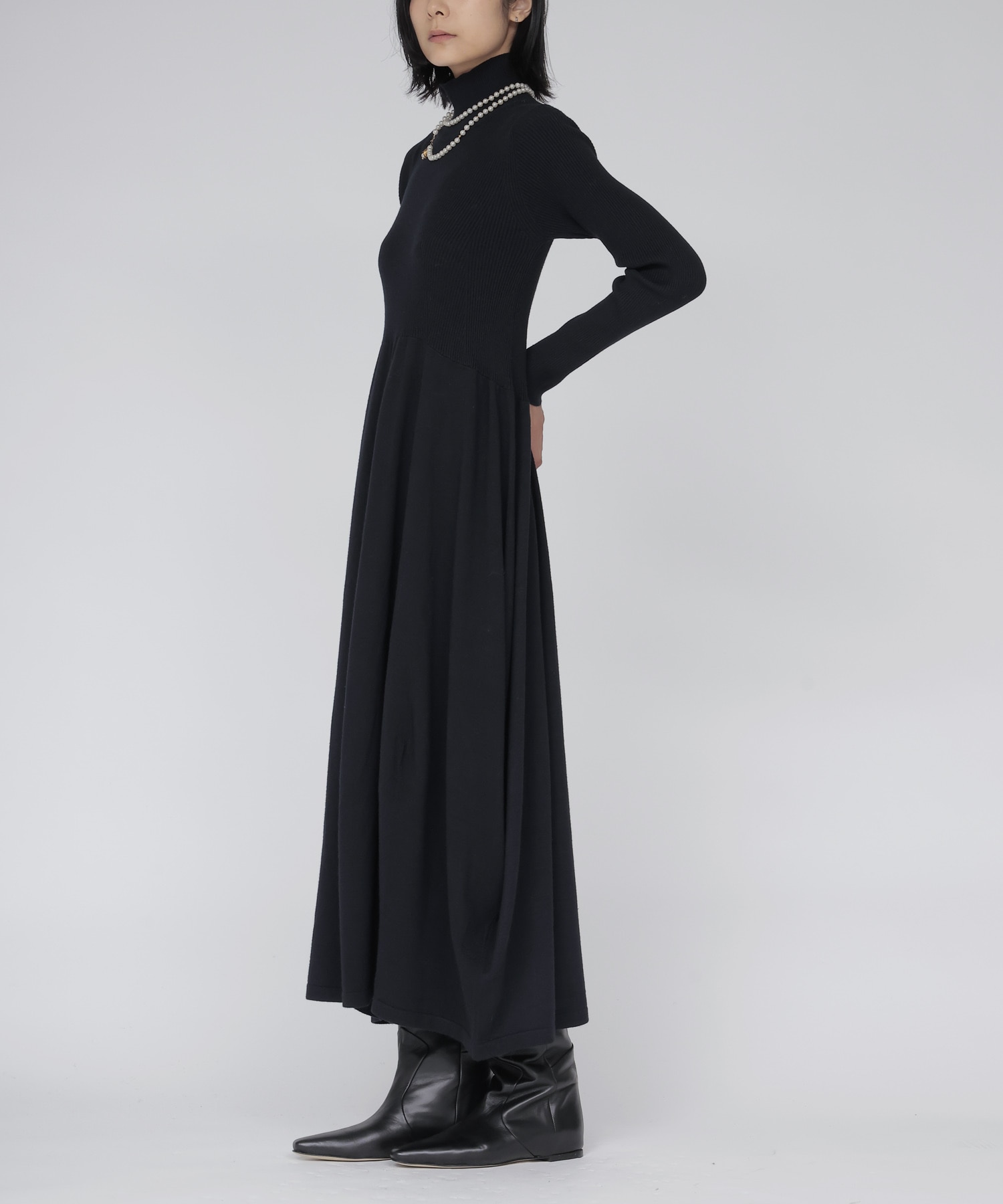 curve knit dress【2Sizes】