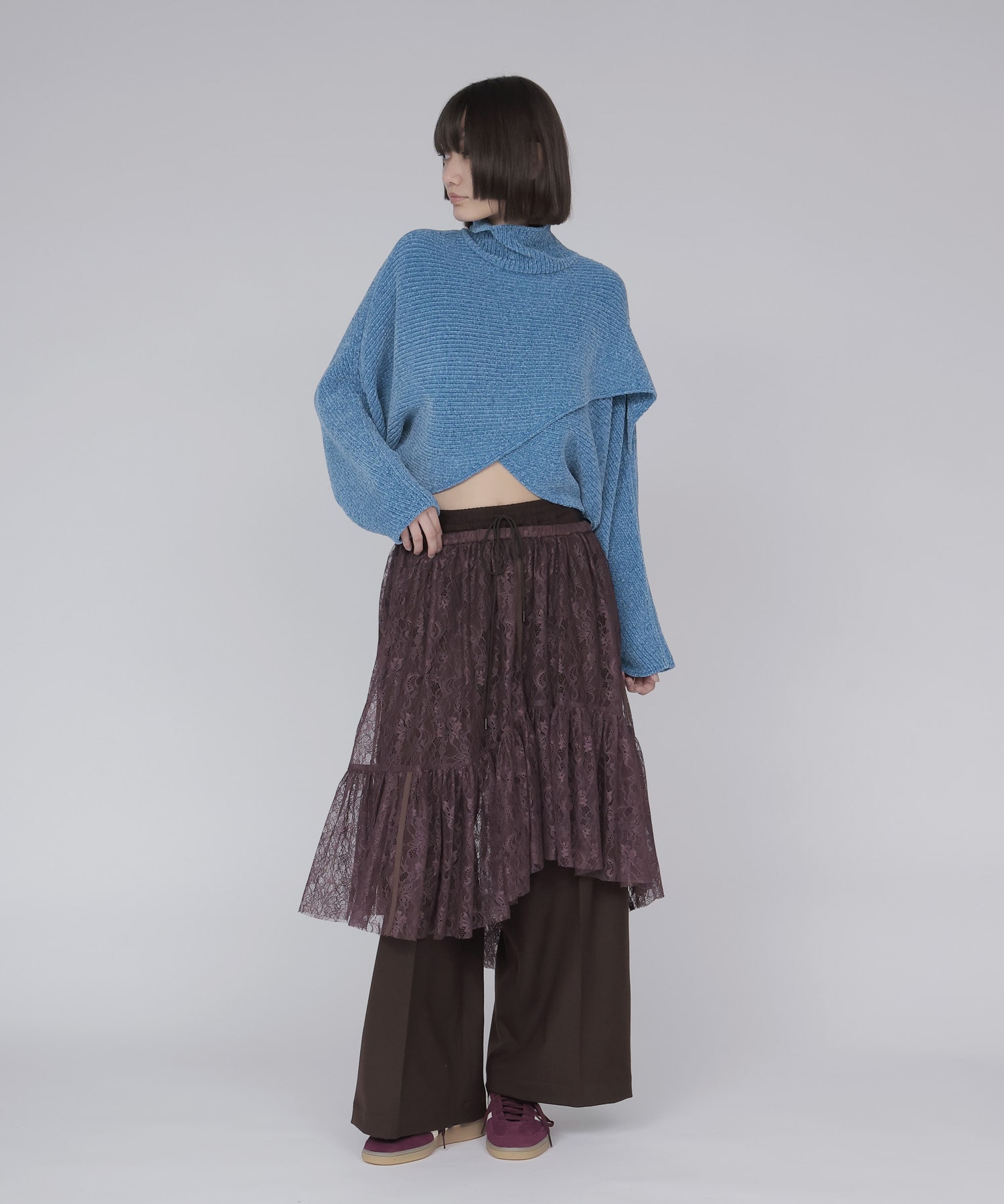 lace tiered skirt