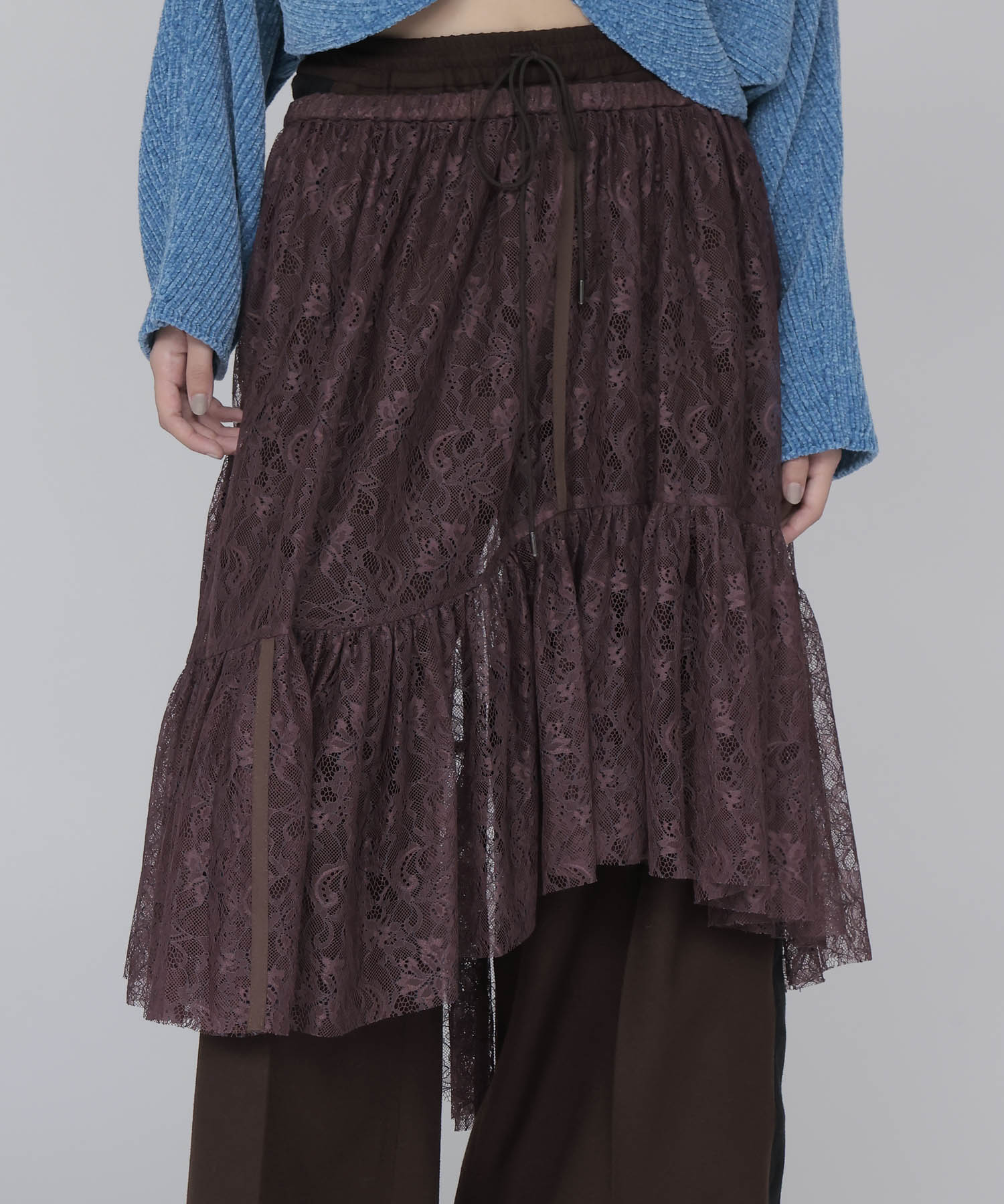 lace tiered skirt