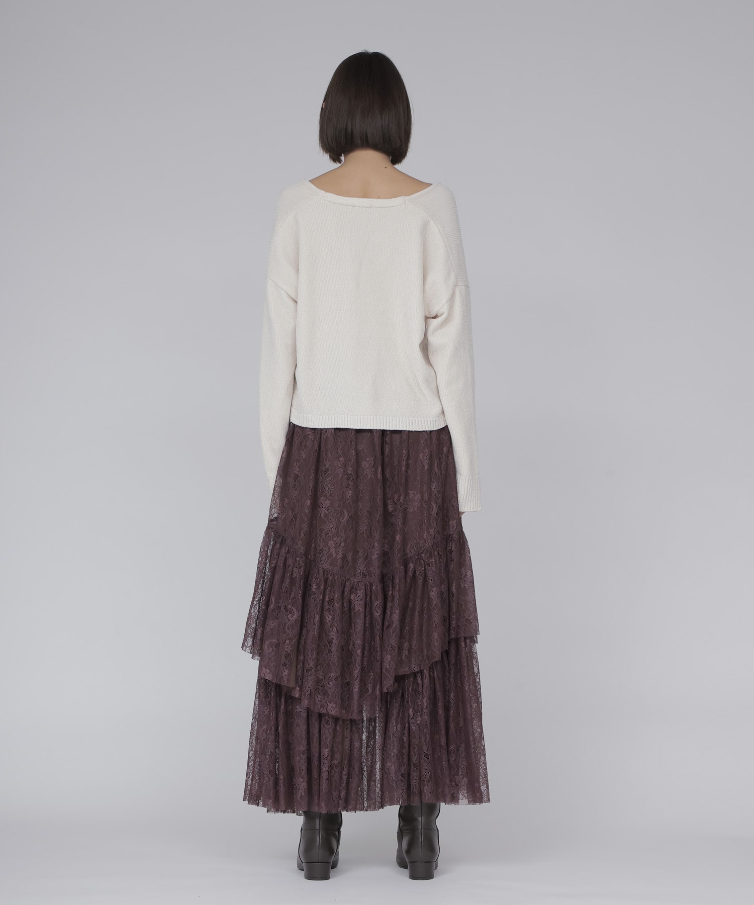lace tiered skirt