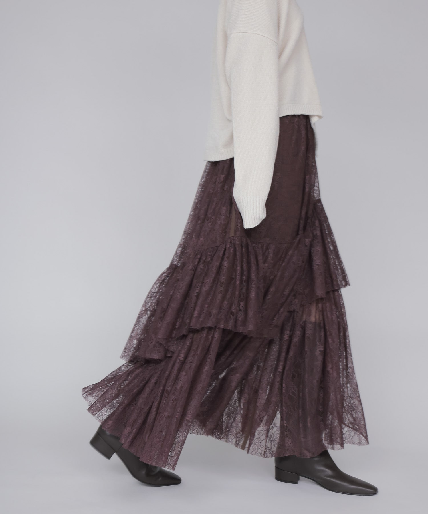 lace tiered skirt