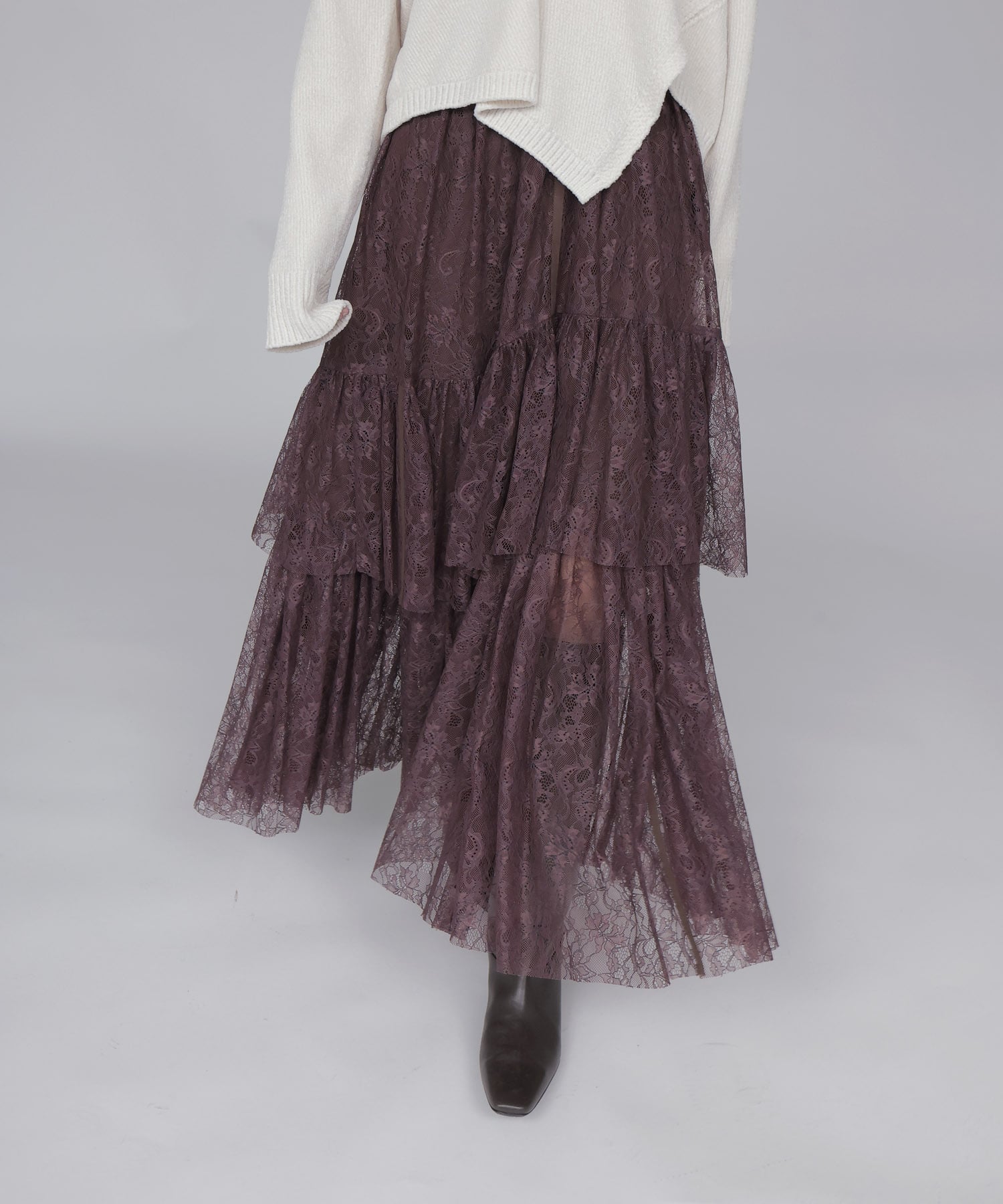 lace tiered skirt