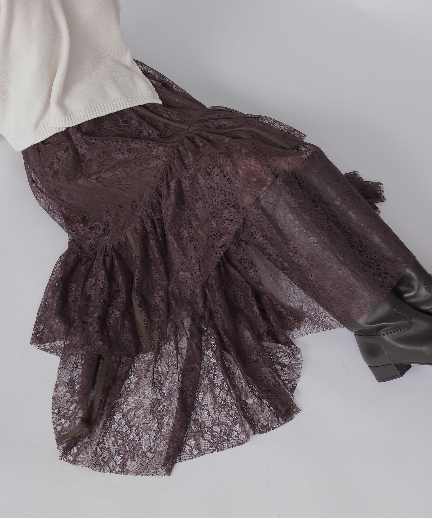lace tiered skirt
