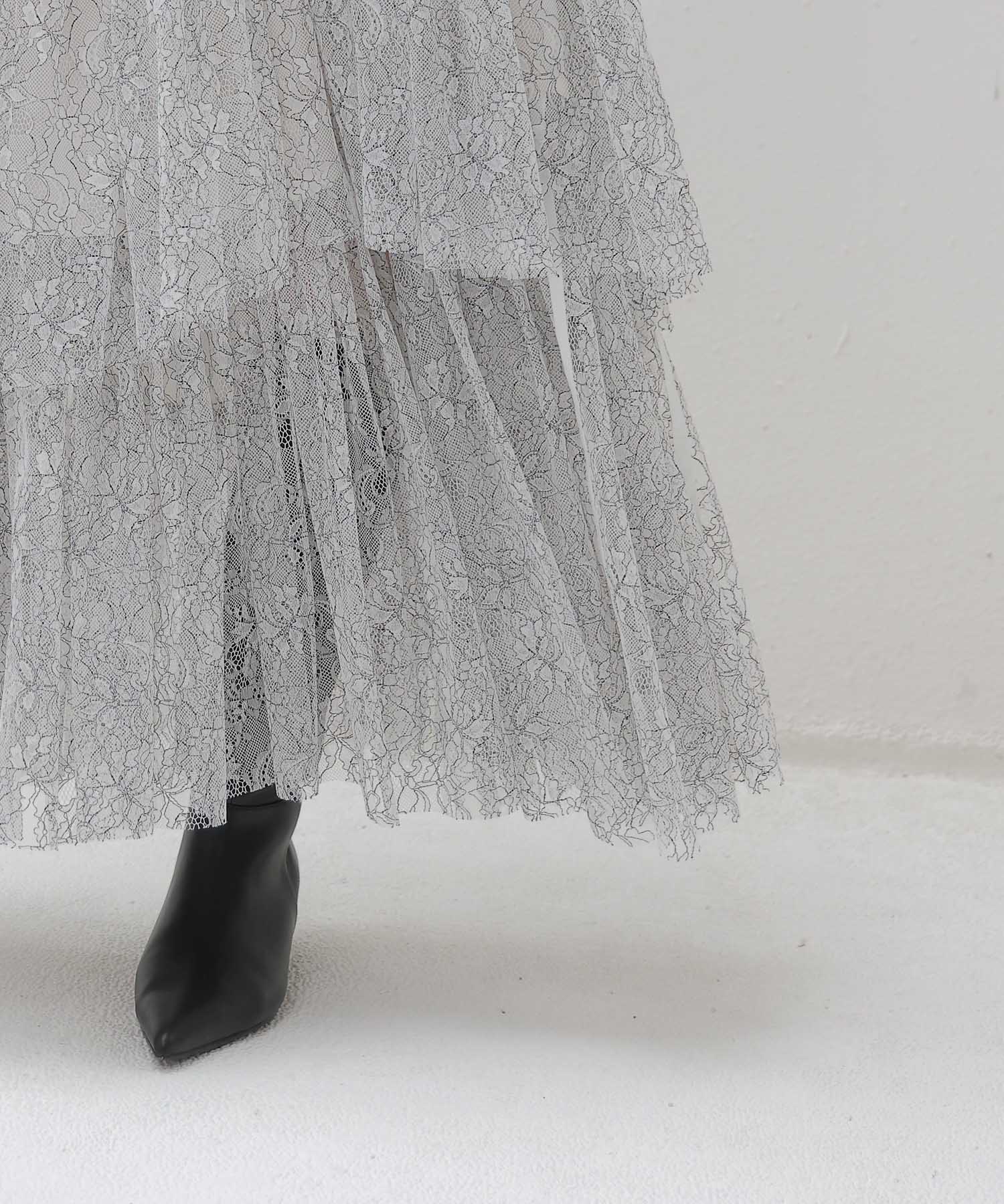 lace tiered skirt