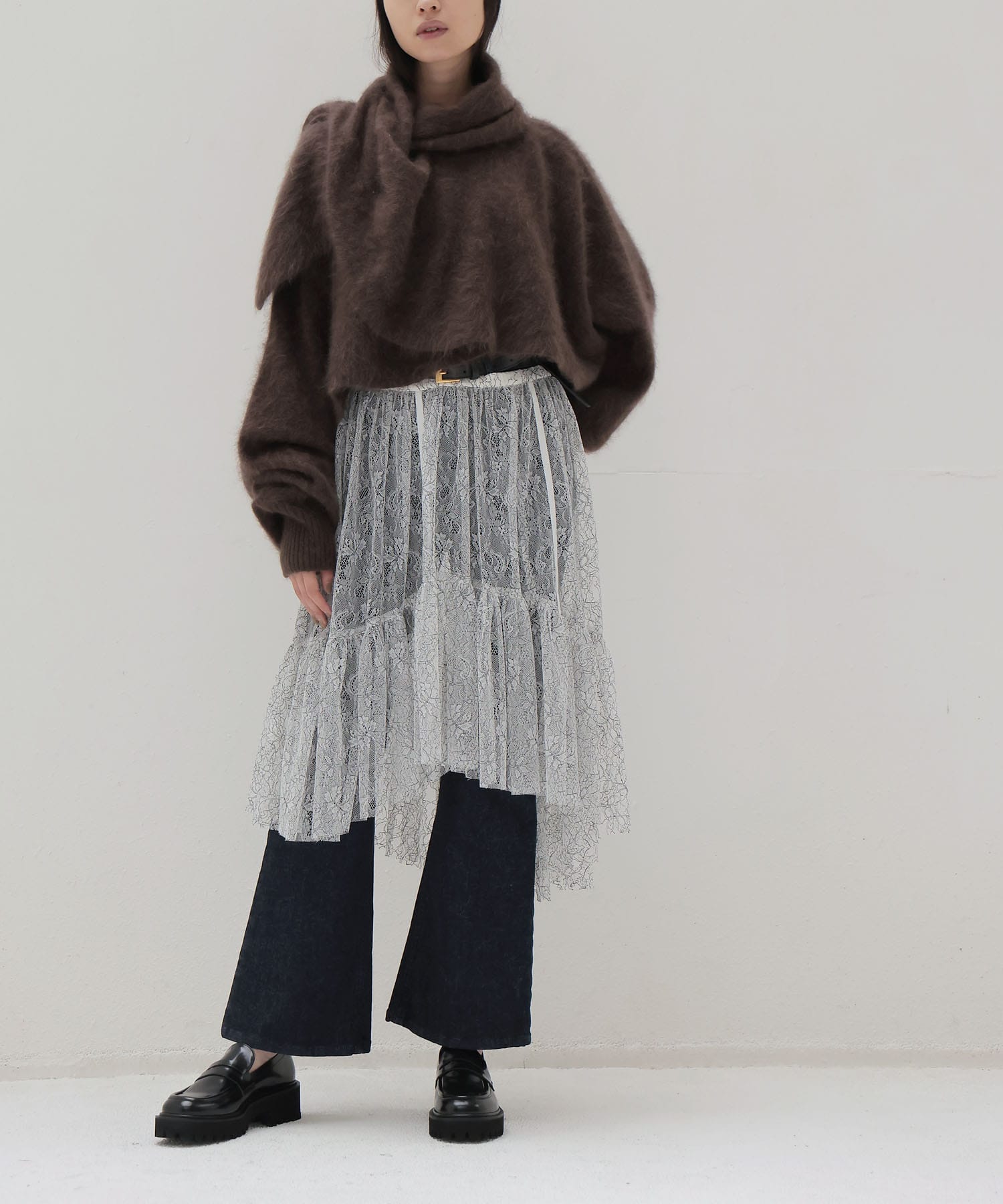 lace tiered skirt